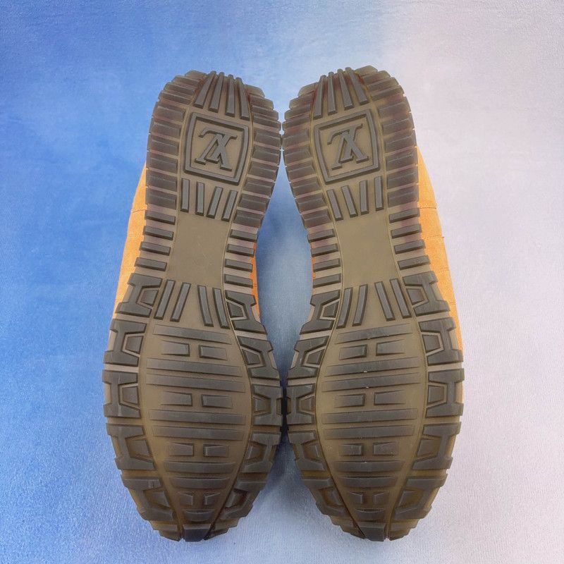 Louis Vuitton Louis Vuitton Suede Running Shoes in Orange - Size US 9 / EU 42 - 4 Thumbnail