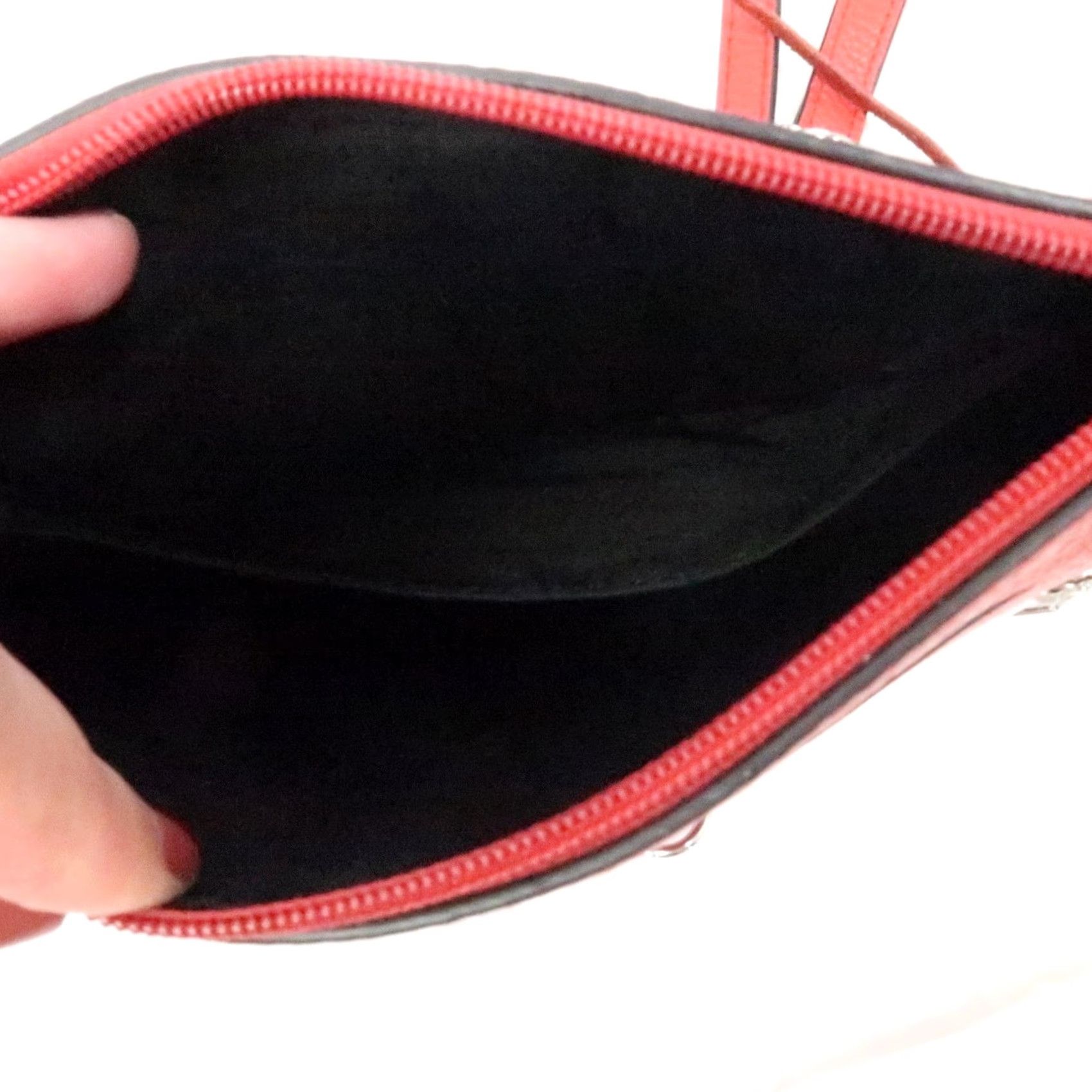 Rebecca Minkoff Rebecca Minkoff Crossbody Bag Purse 5 Zip Red Leather Small Women Size ONE SIZE - 5 Thumbnail