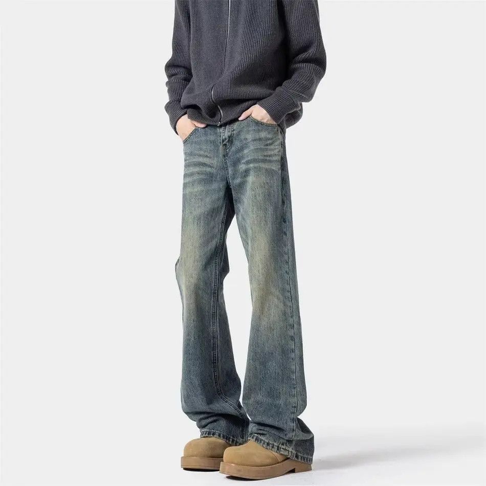 Japanese Brand Retro loose high street micro flared jeans Size US 30 / EU 46 - 1 Thumbnail
