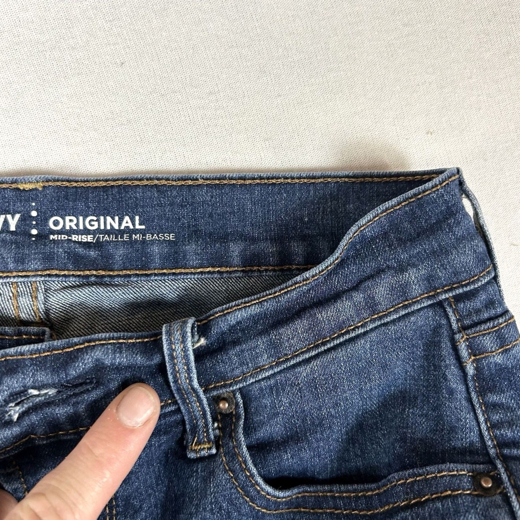 Old Navy Old Navy Original Mid Rise Skinny Jeans Women Size 2 Short Blue Medium Wash 2S Size 26" / US 2 / IT 38 - 7 Thumbnail