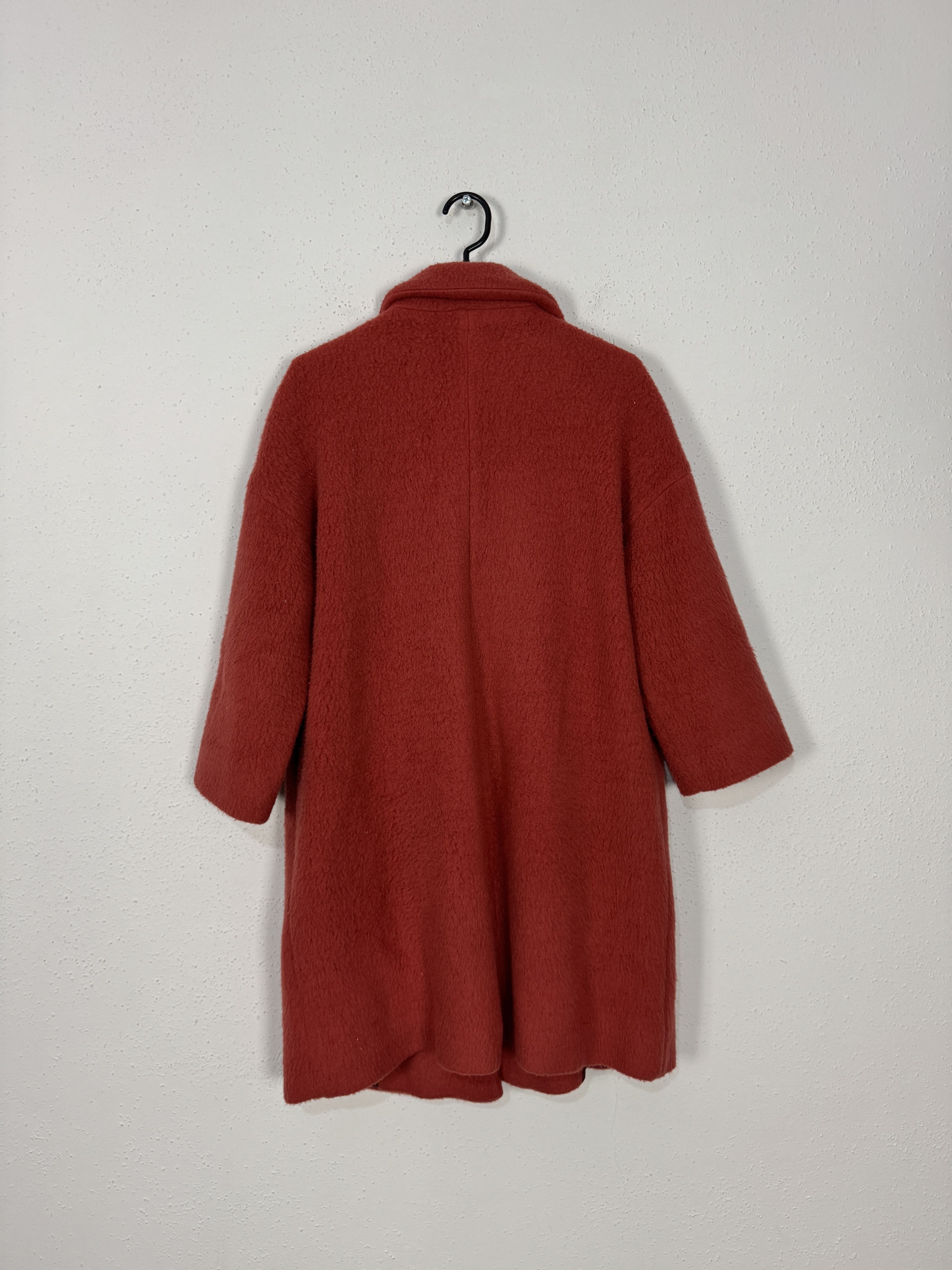 Max Mara Max Mara Max&Co red fur wool coat jacket XS Size XS / US 0-2 / IT 36-38 - 3 Thumbnail