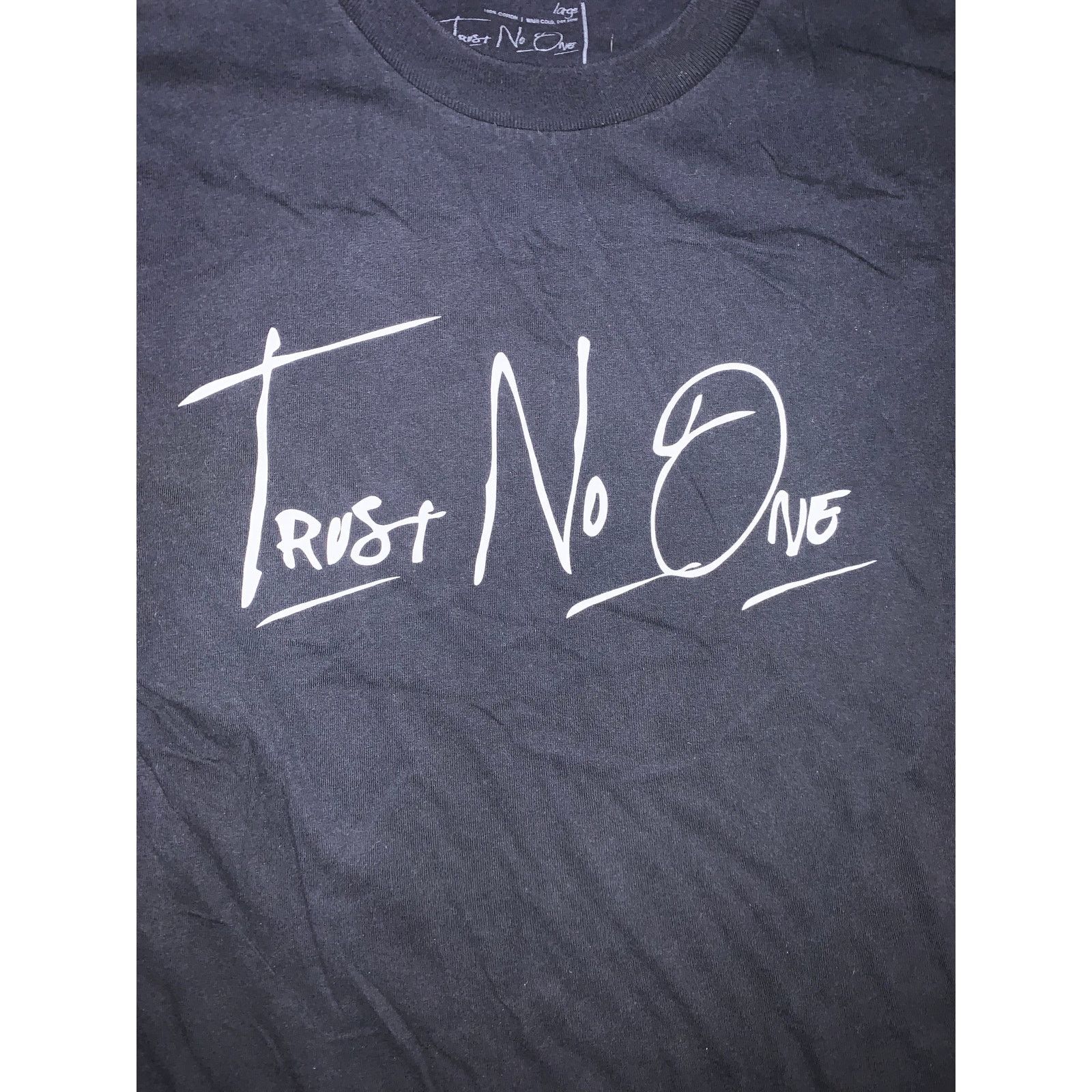 Other Trust No One TNO Graffiti T Shirt Large Black Streetwear Size US L / EU 52-54 / 3 - 1 Thumbnail