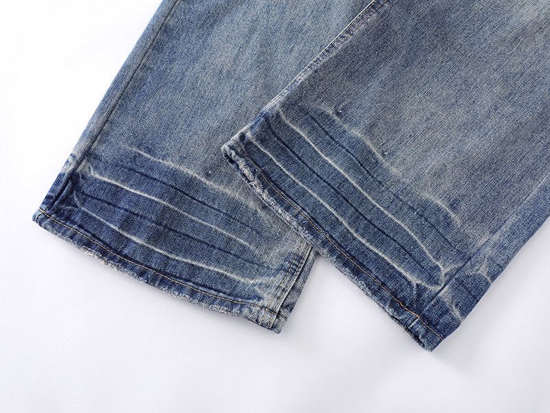 Vintage Men's American Retro High-Street Washed Lace-Up Jeans Size US 32 / EU 48 - 5 Thumbnail