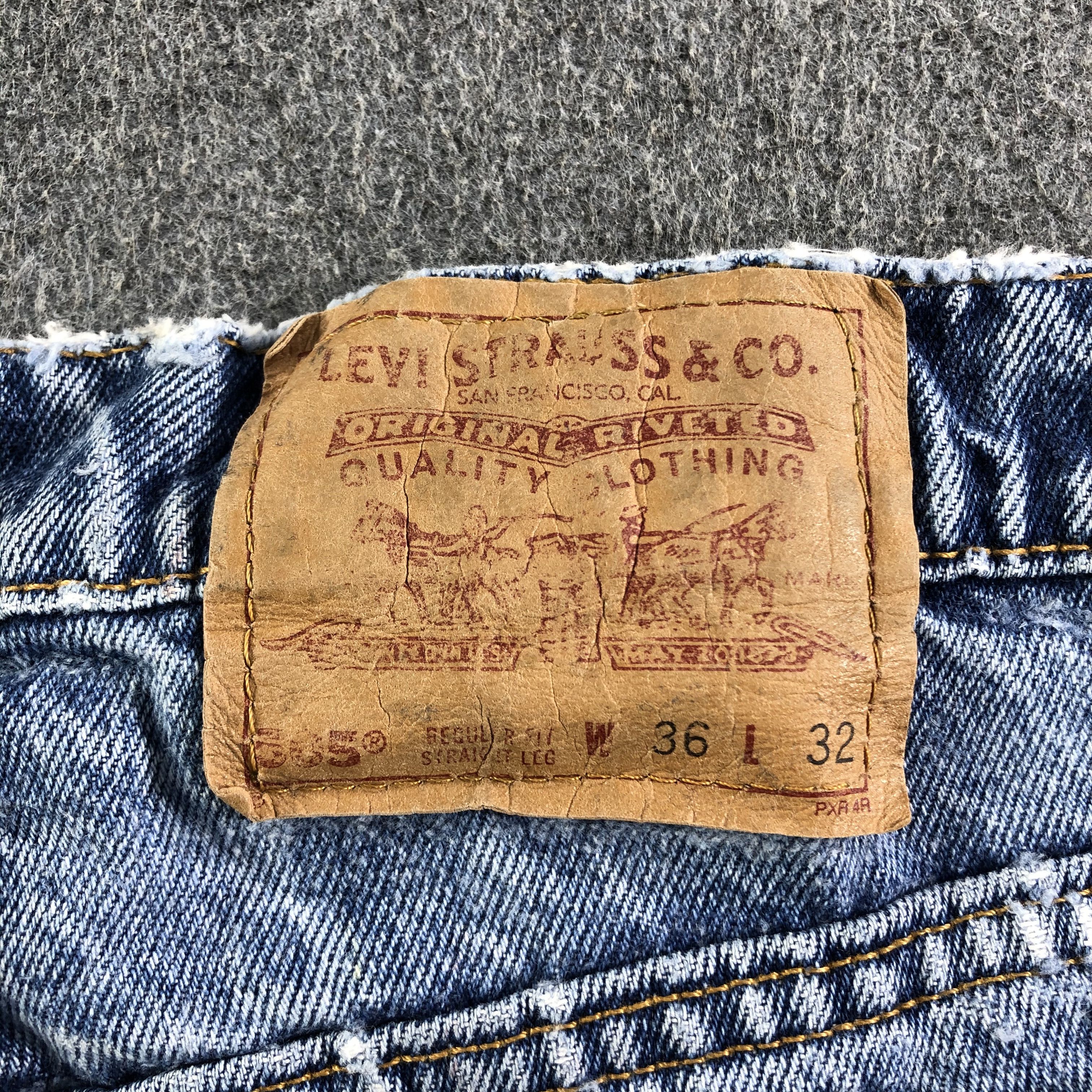 Levi's Vintage 90s Blue Wash Levis 505 Jeans-J3073 Size US 35 - 5 Thumbnail