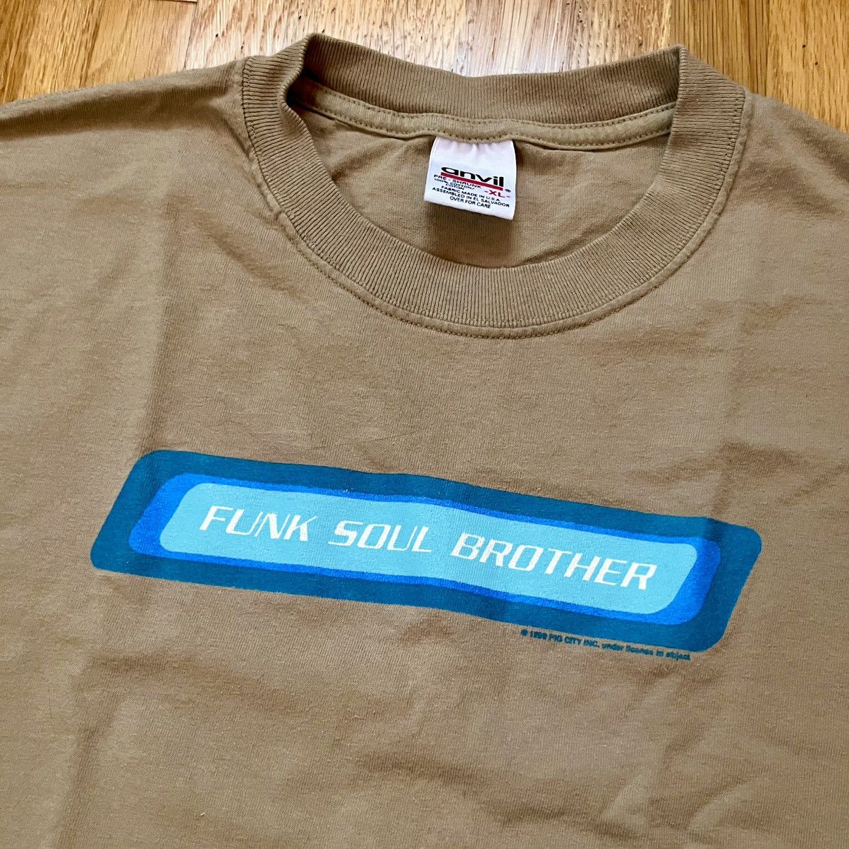 Anvil × Vintage Vintage 90s Fatboy Slim crop t-shirt Size US XL / EU 56 / 4 - 2 Thumbnail