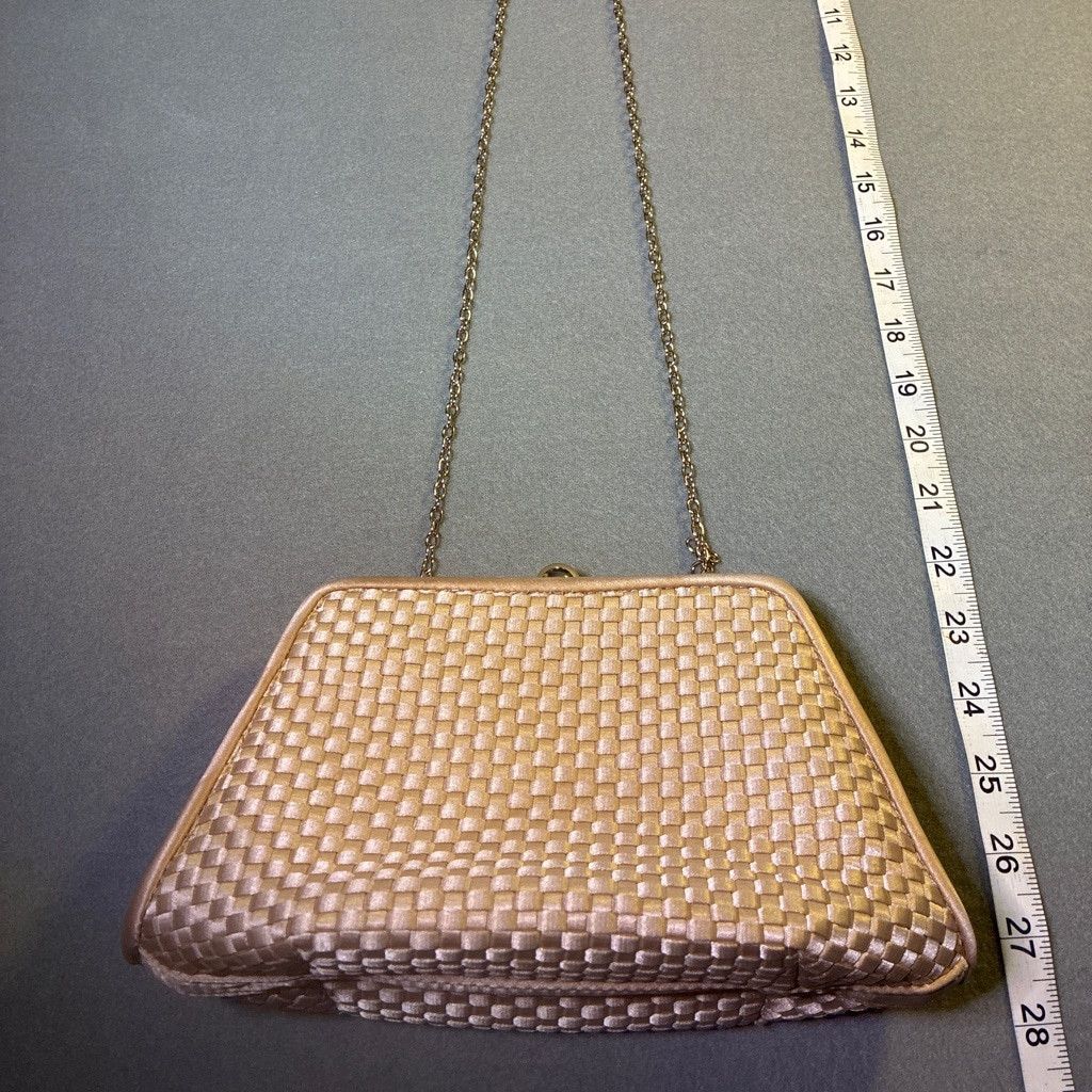 The Unbranded Brand Satin Clutch Bag with Chain Size ONE SIZE - 3 Thumbnail