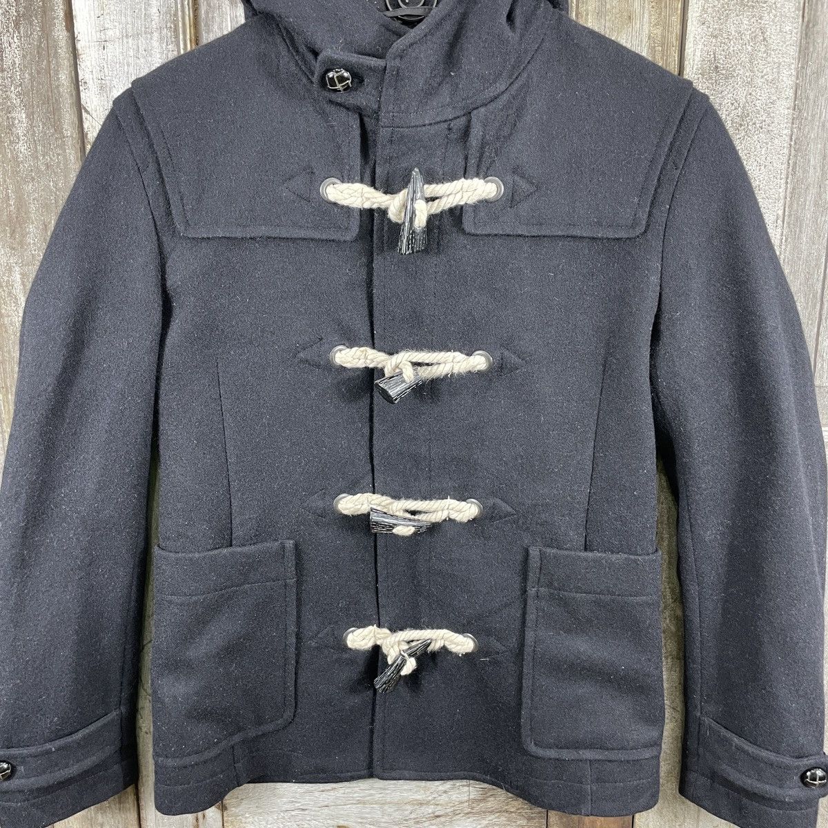 Boycott × Vintage Vintage Boycott Wool Duffle Coat Jacket Size M / US 6-8 / IT 42-44 - 3 Thumbnail