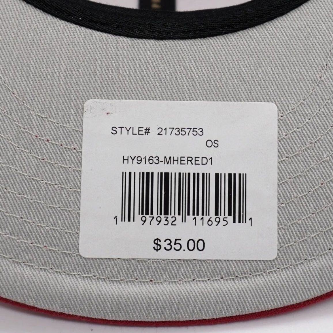 Mitchell & Ness Mitchell & Ness Miami Heat Hat Mens OS Red Cream Liberty Fit Snapback HY9163 Size ONE SIZE - 6 Thumbnail