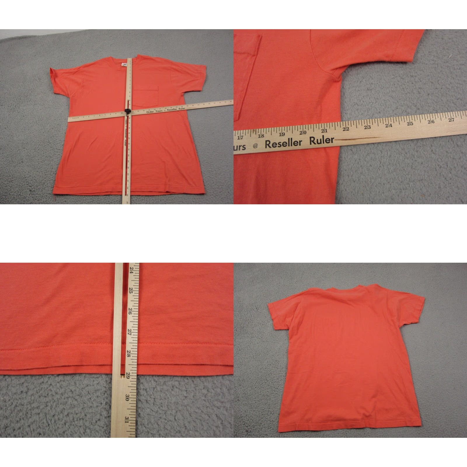 Fruit Of The Loom VINTAGE Fruit of the Loom Shirt Mens XL Orange Crew Neck Short Sleeve USA Logo T-Shirt XL Mens Orange Fruit of the Loom Shirt Vintage USA Size US XL / EU 56 / 4 - 8 Thumbnail