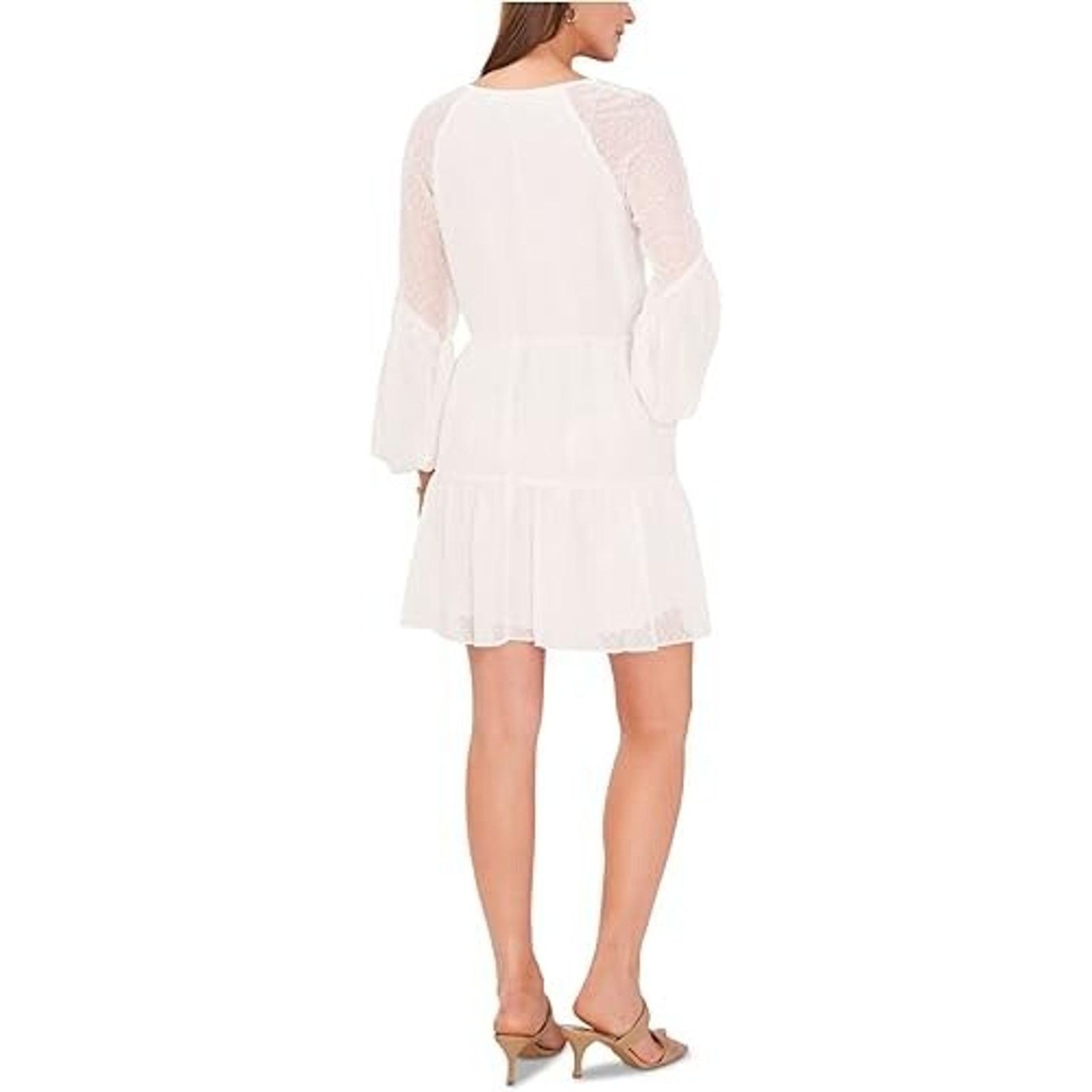 Vince VINCE Women Lined Balloon Sleeve Mini Dress Size XS A000469 Size XS / US 0-2 / IT 36-38 - 9 Thumbnail