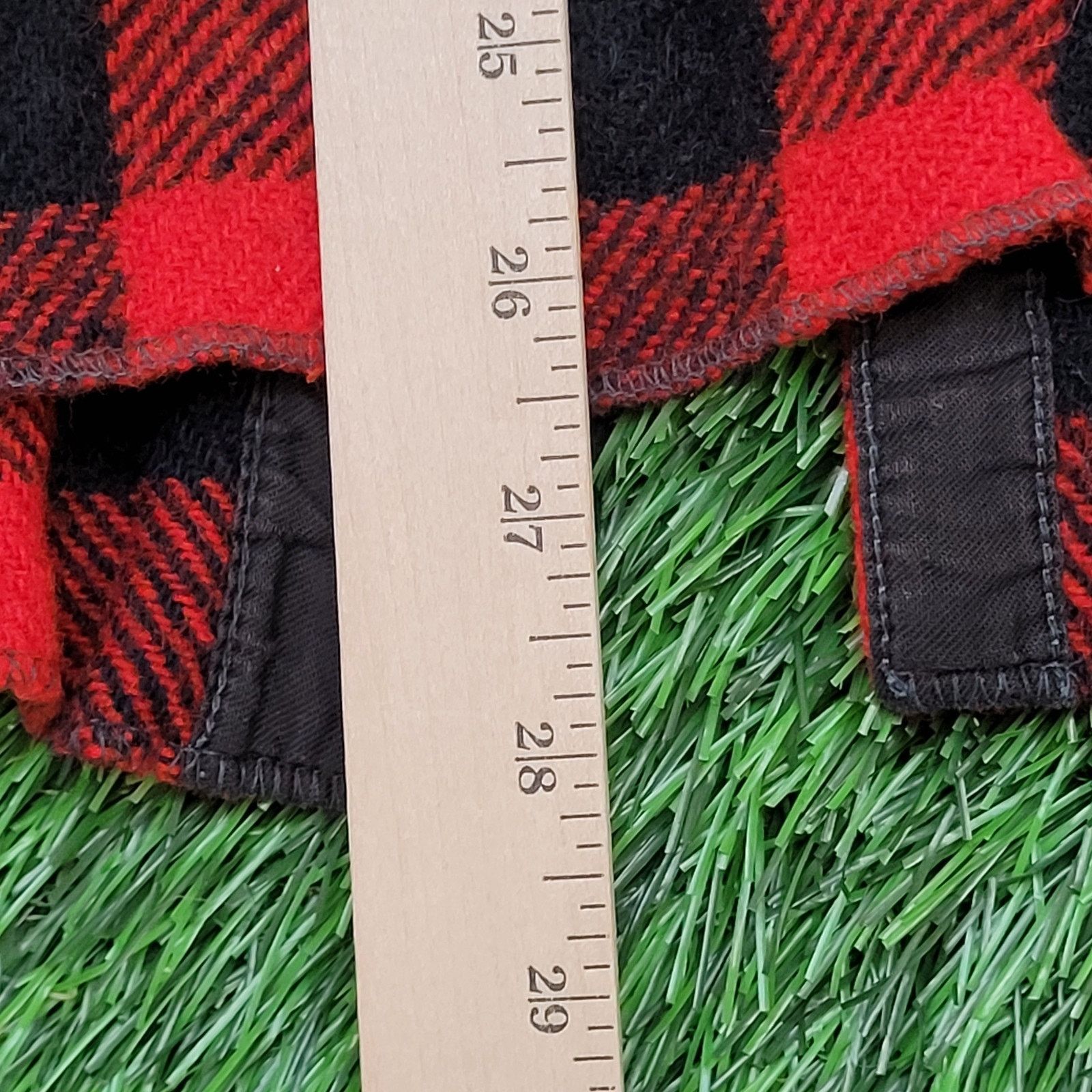 Vintage Vintage 50s Melton Wool Button Shirt L 22x27 Buffalo Plaid Size US L / EU 52-54 / 3 - 7 Thumbnail