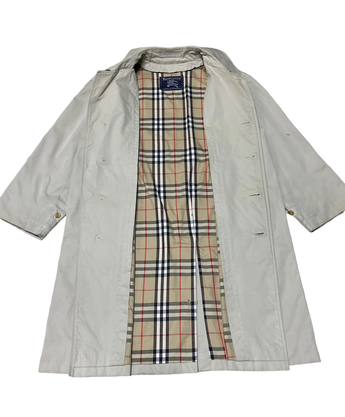 Vintage Burberry England Nova Check Trench Coat