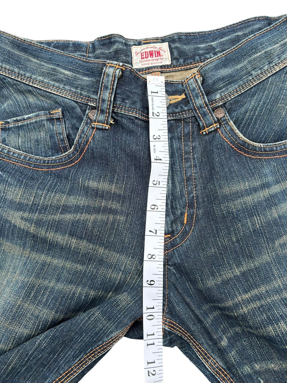 Kapital Flare Vintage Edwin Buckle Back Rusty Distressed Denim Jeans Size US 32 / EU 48 - 13 Thumbnail