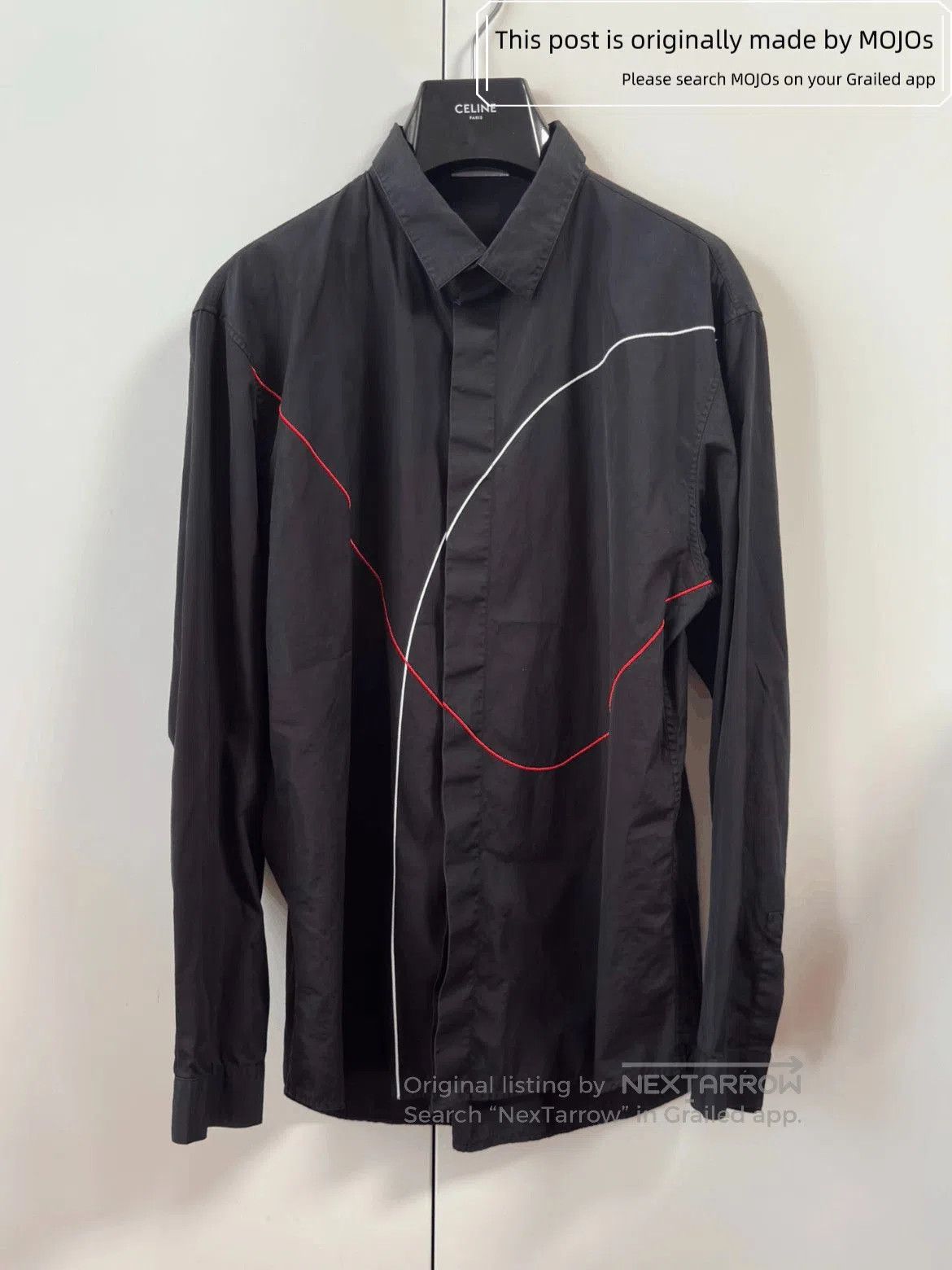 Sz 42 Dior Double Line Basic Shirt.