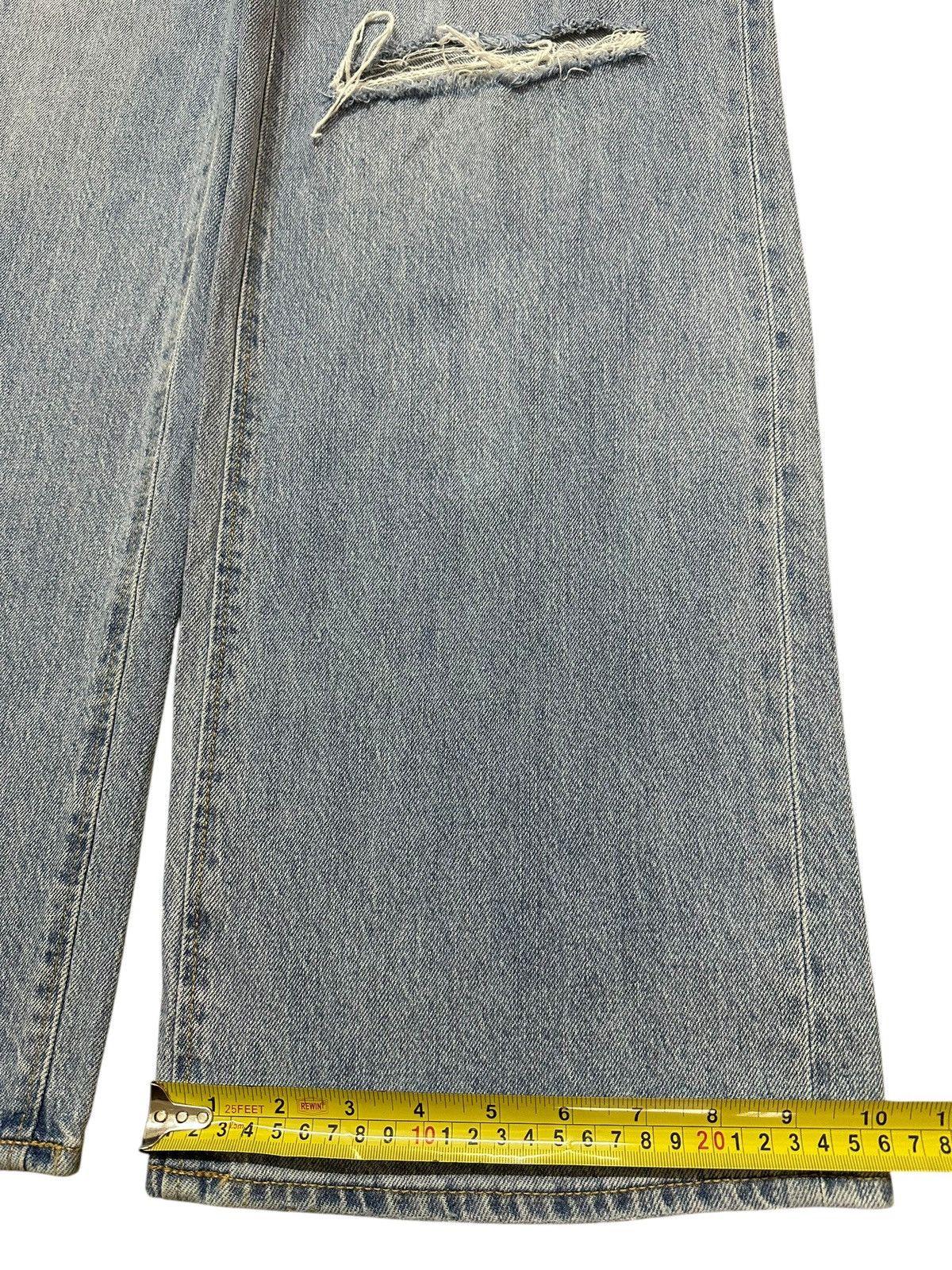 GU Vintage Japanese GU Blue Faded Wash Distressed Baggy Jeans Size US 28 / EU 44 - 16 Thumbnail