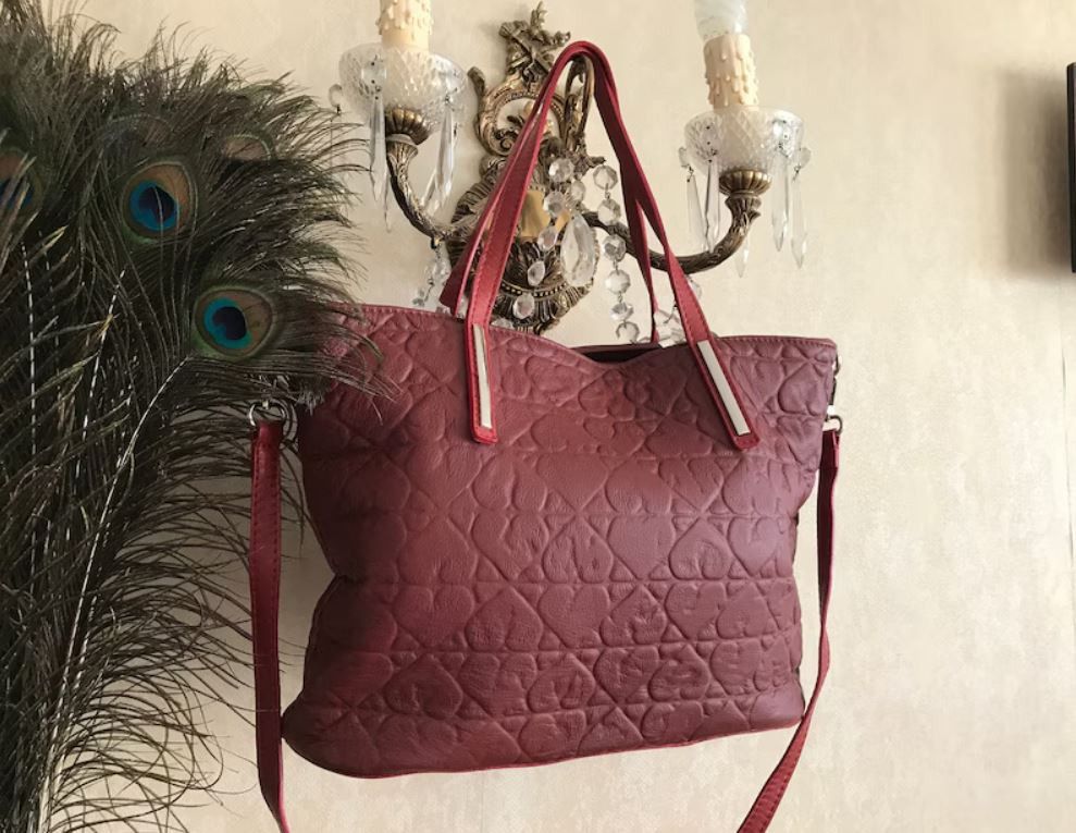 Other Italian Burgundy Leather Bag by Superbia Size ONE SIZE - 1 Thumbnail