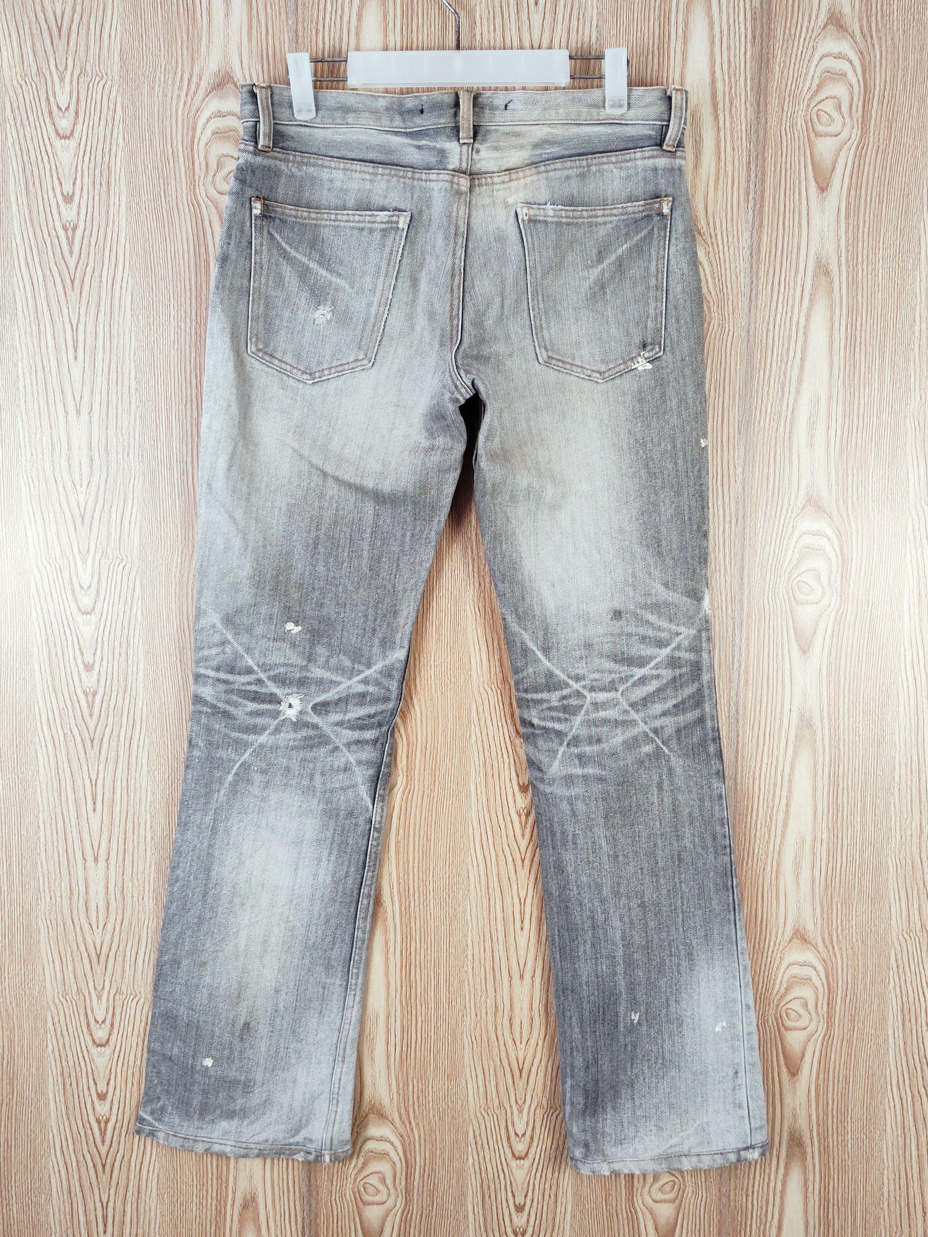 RIPVANWINKLE Rip van winkle japan Black Faded Ripped denim Jeans #W658 Size US 32 / EU 48 - 7 Thumbnail