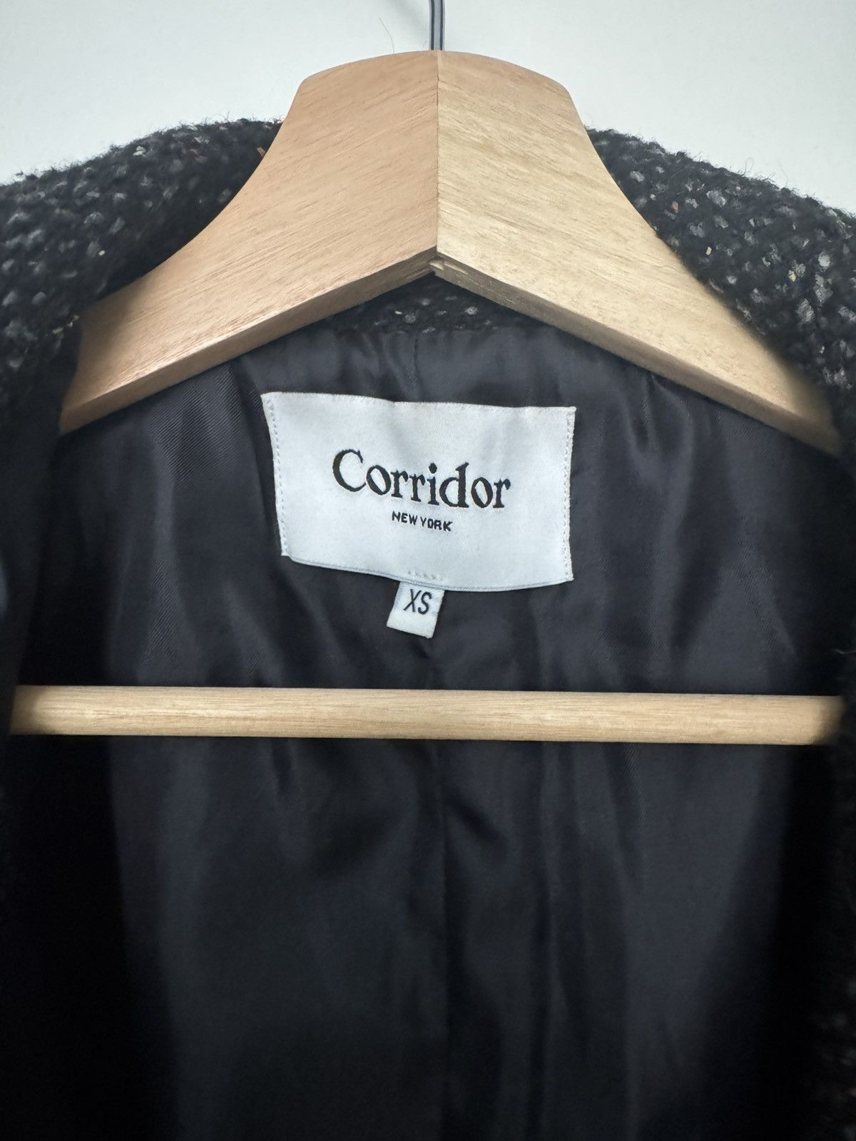 Corridor Italian Wool/Silk Tweed Herringbone Raglan Coat Size US XS / EU 42 / 0 - 3 Thumbnail