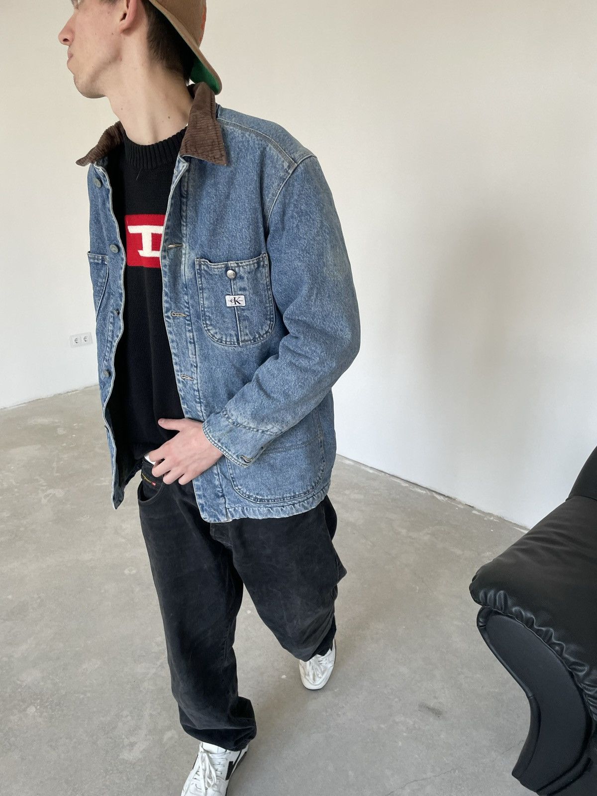 Calvin Klein × Vintage Vintage Calvin Klein denim jacket jeans coach Size US L / EU 52-54 / 3 - 3 Thumbnail