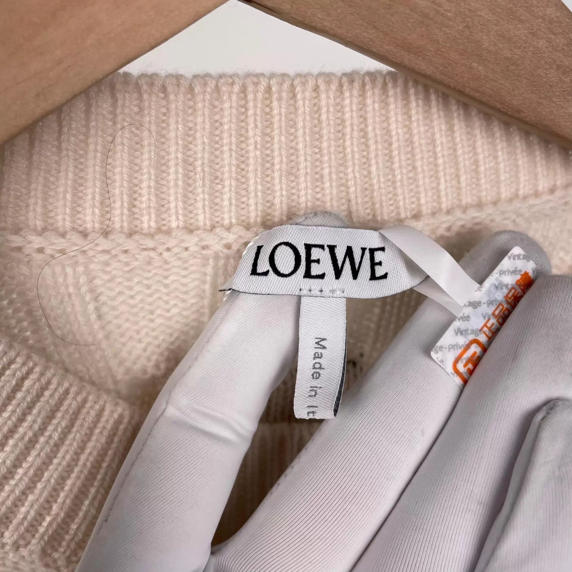 Loewe LOEWE White Sweater S 260418CM19C05 Size S / US 4 / IT 40 - 4 Thumbnail