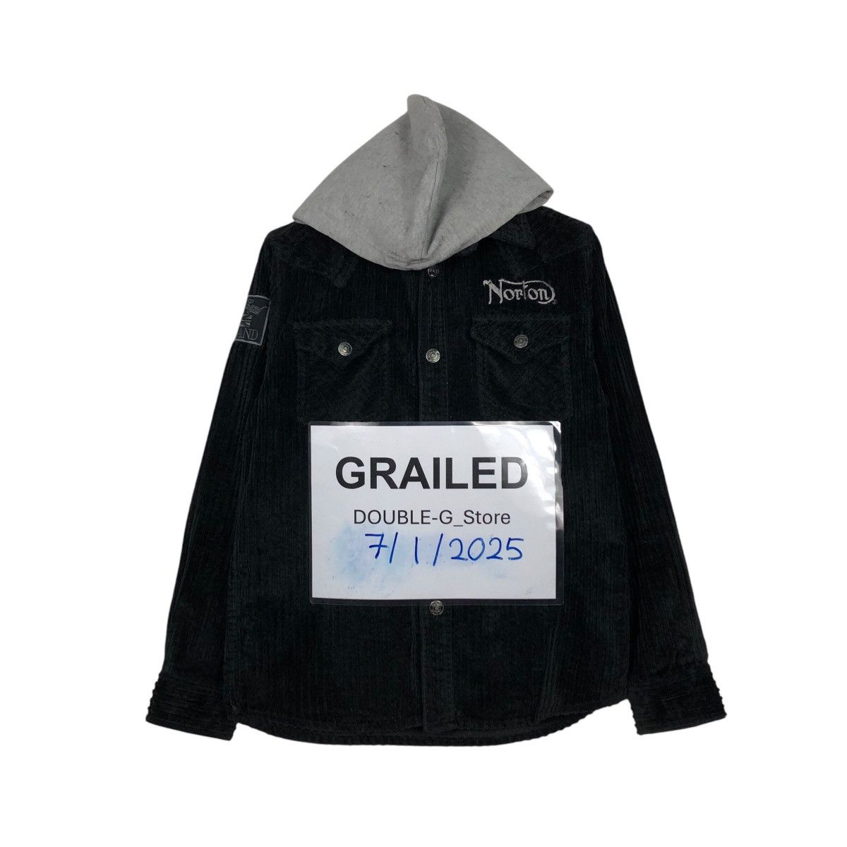 Japanese Brand × Norton 📌Biker Jacket Rich Black Norton Embroidered Big Logo Size US M / EU 48-50 / 2 - 2 Thumbnail