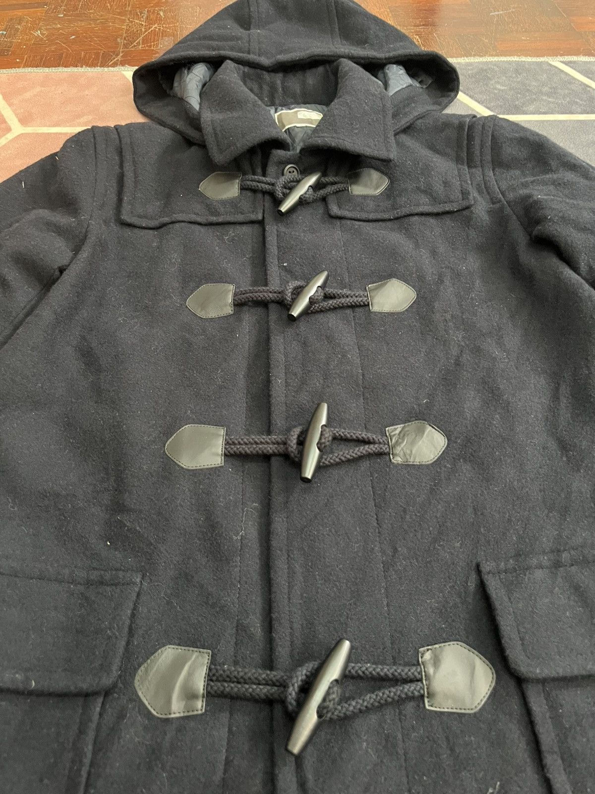 45rpm 💥Japanese Brand Kanko Long Wool Bleck Jackets Size US M / EU 48-50 / 2 - 5 Thumbnail