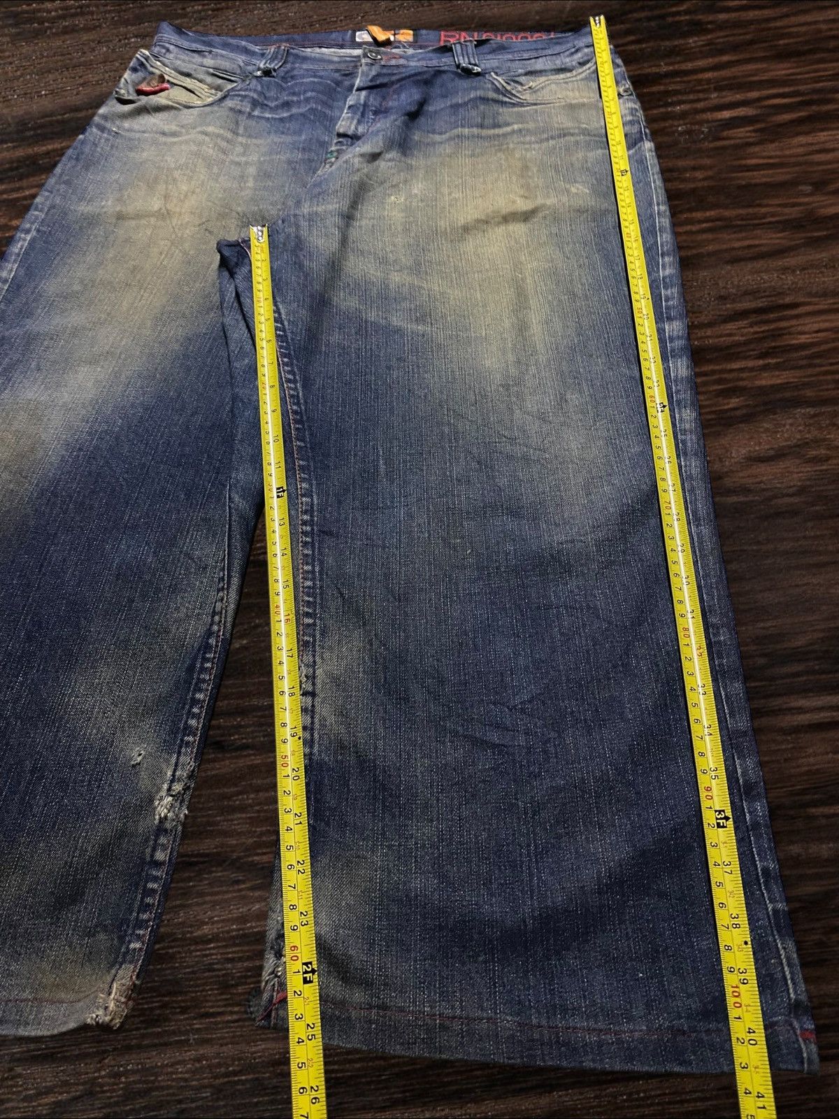 Akademiks Waist 40-41 Akademiks Mud Wash Distressed Embroidery Baggy Size US 40 / EU 56 - 16 Thumbnail