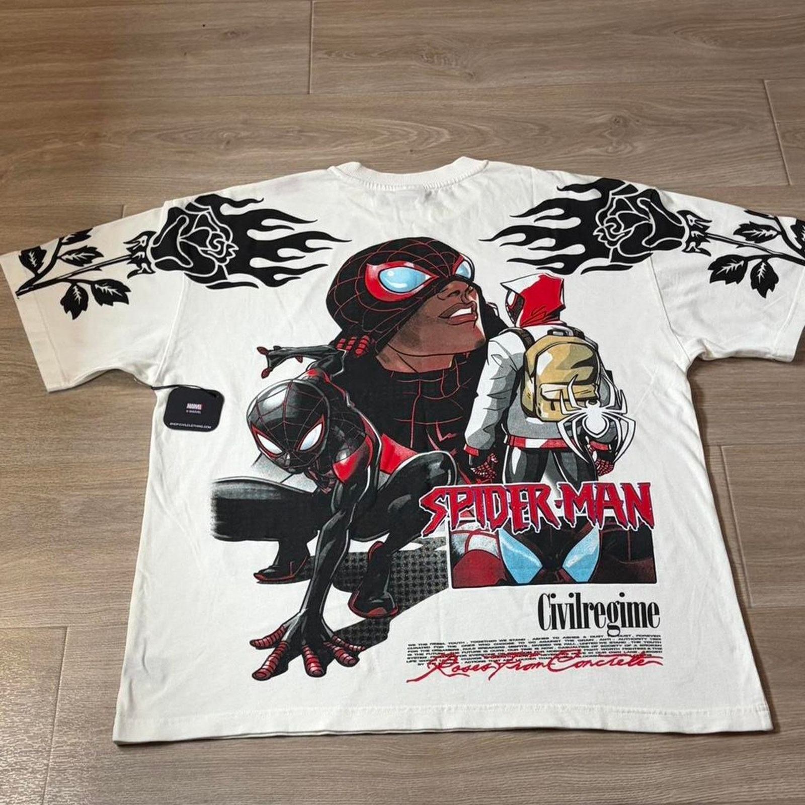 Civil Regime Civil regime spider manmiles morales white Size US XL / EU 56 / 4 - 1 Thumbnail