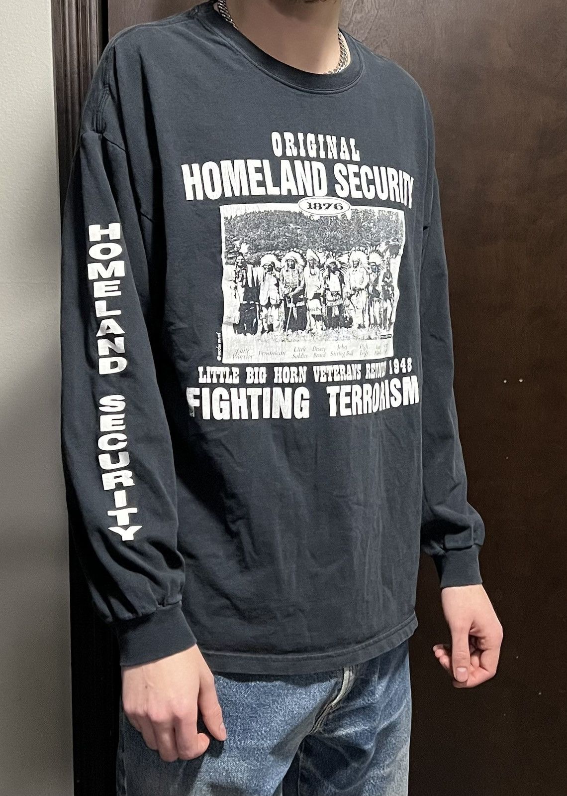 Vintage Vintage Y2k Homeland Security Long Sleeve Tee Size US XL / EU 56 / 4 - 3 Thumbnail