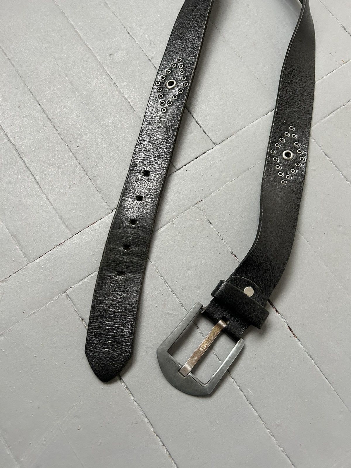 Japanese Brand Leather belt vintage Size ONE SIZE - 4 Thumbnail
