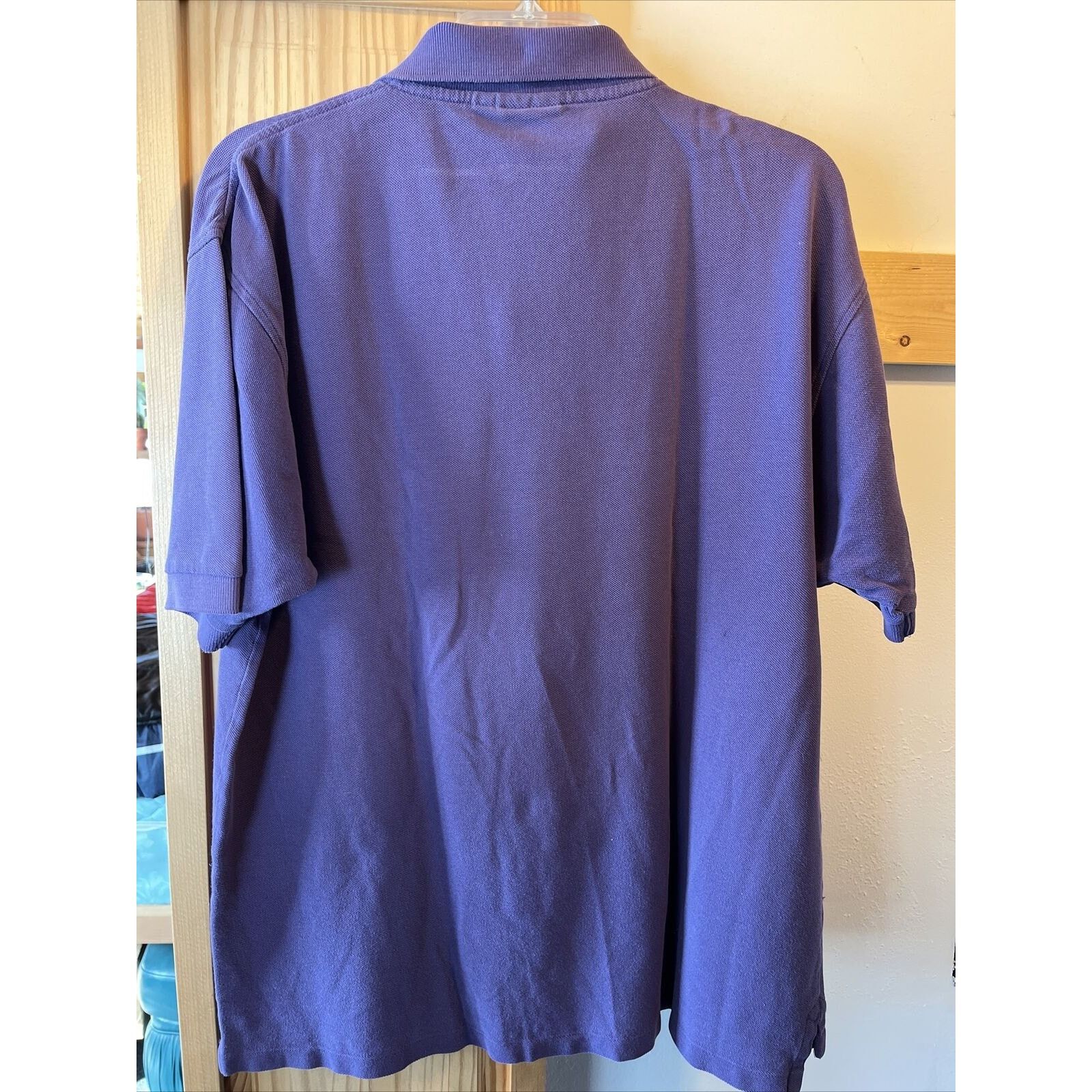 Nordstrom Nordstrom Mens L Purple Short Sleeve Button cotton golf polo Size US L / EU 52-54 / 3 - 17 Thumbnail