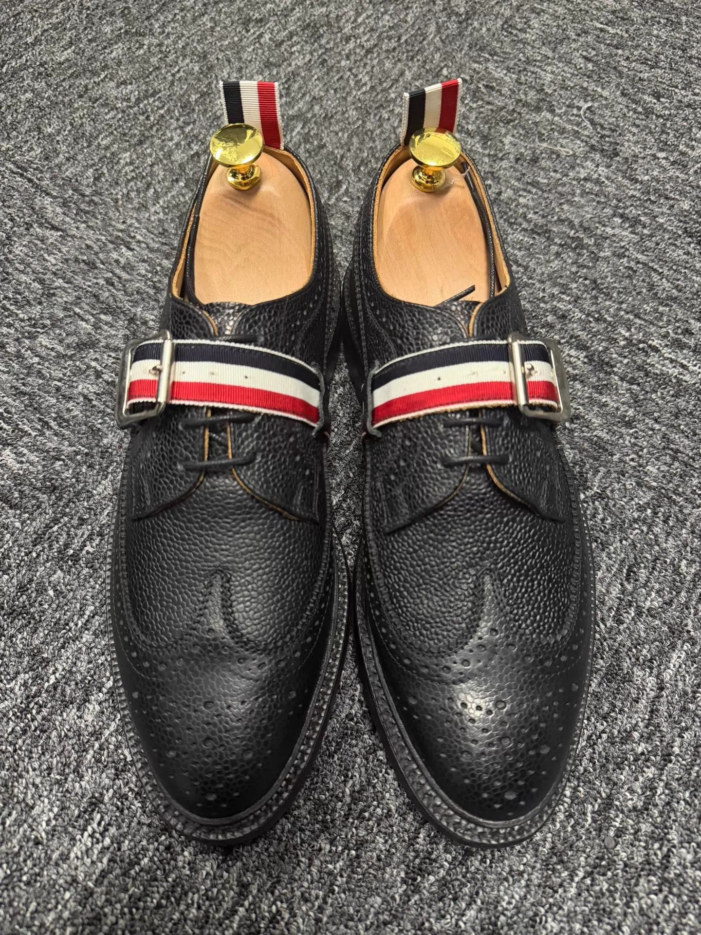 Thom Browne Thom Browne Men's Tri-Color Monk Strap Brogue US8 Size US 8 / EU 41 - 1 Thumbnail