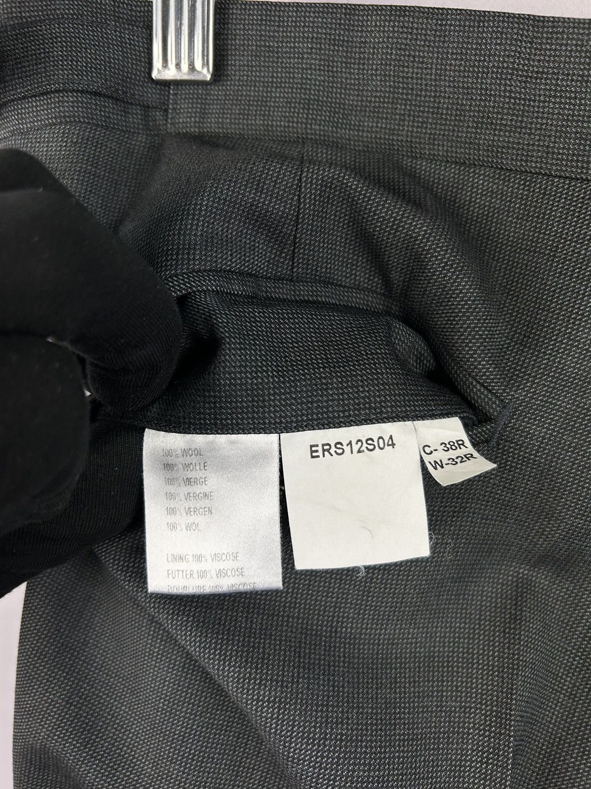 Designer × Ede & Ravenscroft Ede and Ravenscroft Flat Front Grey Pants 100% Wool W31 L32 Size US 31 - 7 Thumbnail