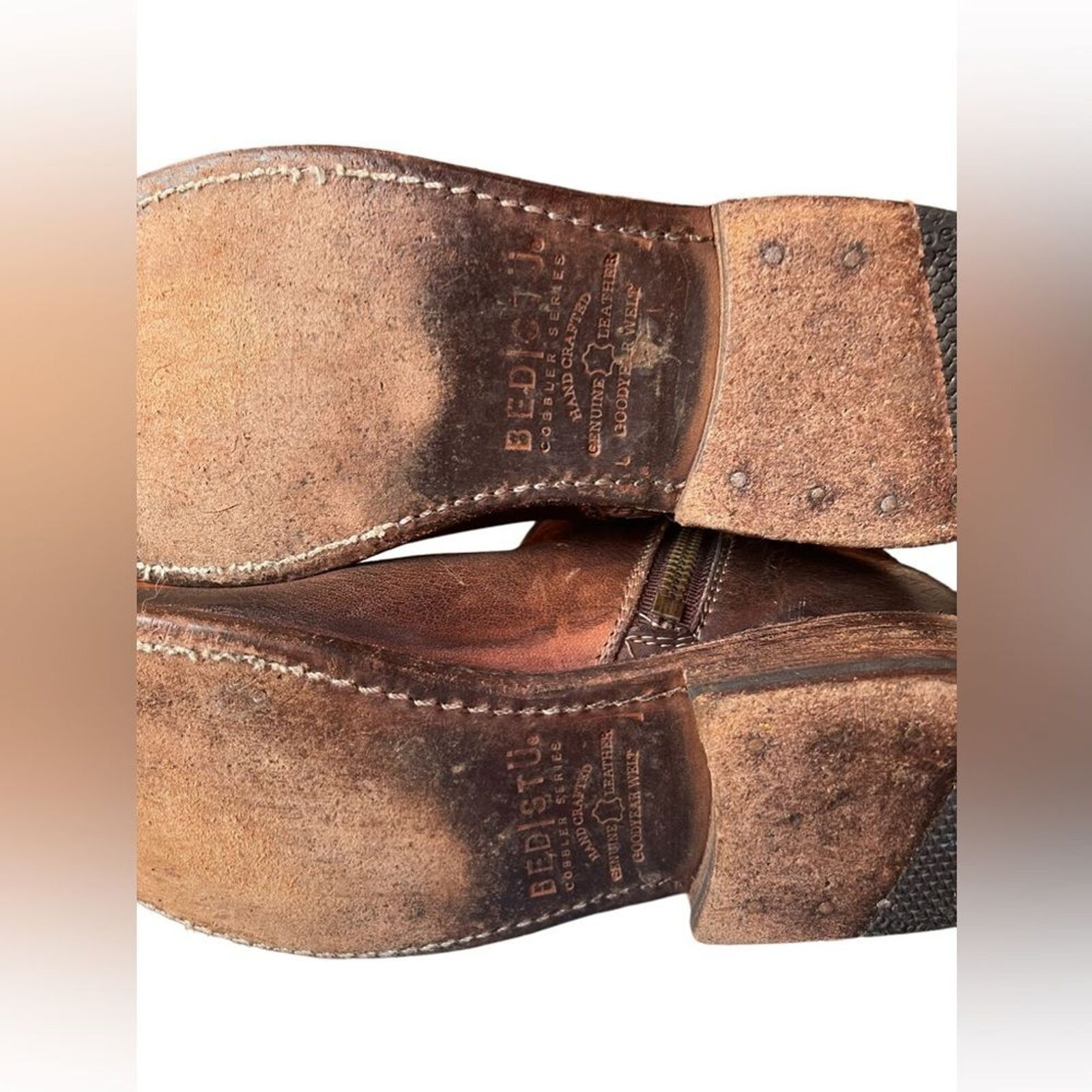 Bed Stu Bed Stu Sz 7.5 Brown Leather Buckled Cobblestone Boots Size US 7.5 / IT 37.5 - 9 Thumbnail
