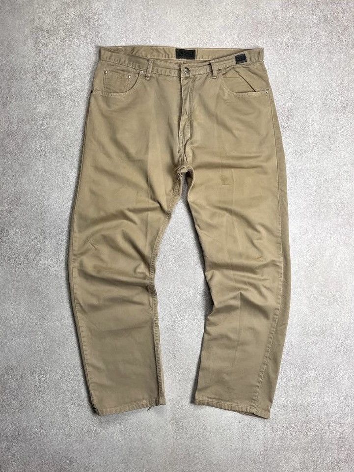 Versace × Vintage VINTAGE VERSACE MEDUSA BAGGY DISTRESSED AVANTGARDE PANTS Y2K Size US 38 / EU 54 - 2 Thumbnail