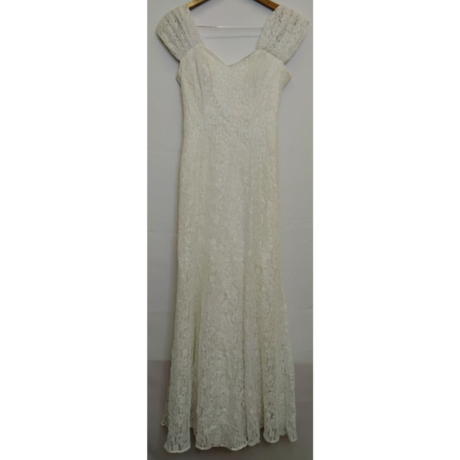 Other Loralie Lace Gown Women's 8 White Vintage 80s Wedding Dress Size M / US 6-8 / IT 42-44 - 2 Thumbnail