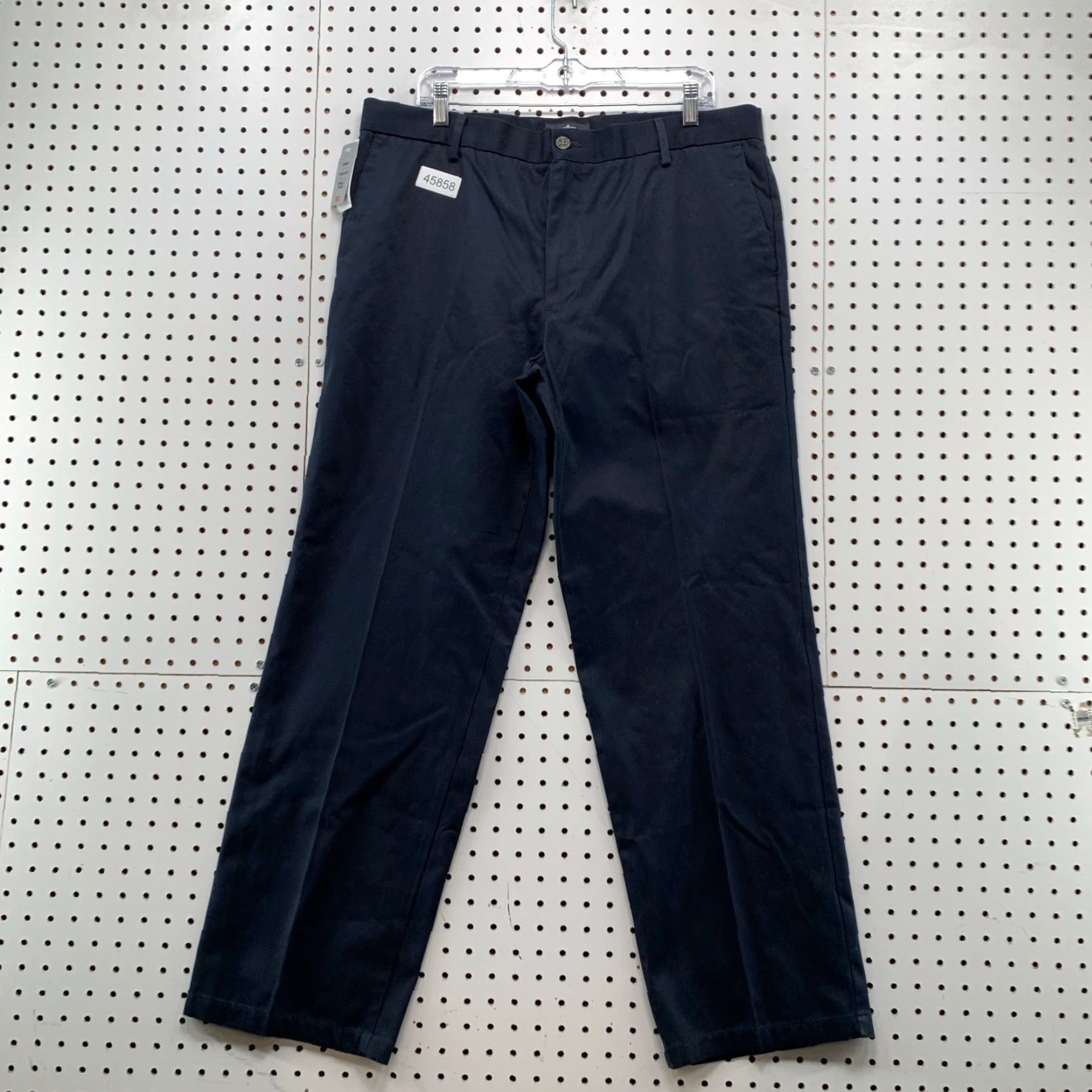 Dockers DOCKERS Pants Khaki Navy Blue Signature Straight Fit 38x32 Mens Casual Regular Size US 38 / EU 54 - 2 Thumbnail