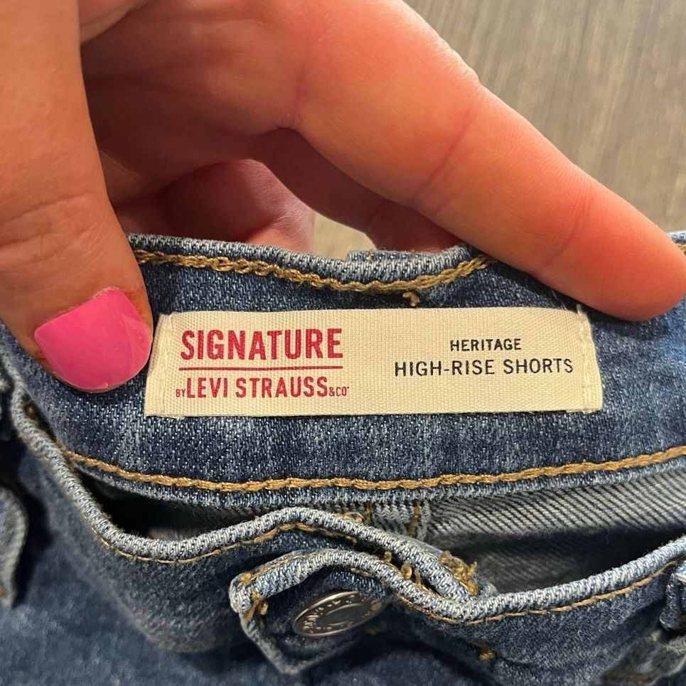 Levi's Signature By Levi Strauss & Co. Heritage Hi-Rise Shorts 16 Size 38" / US 16 / IT 52 - 2 Thumbnail