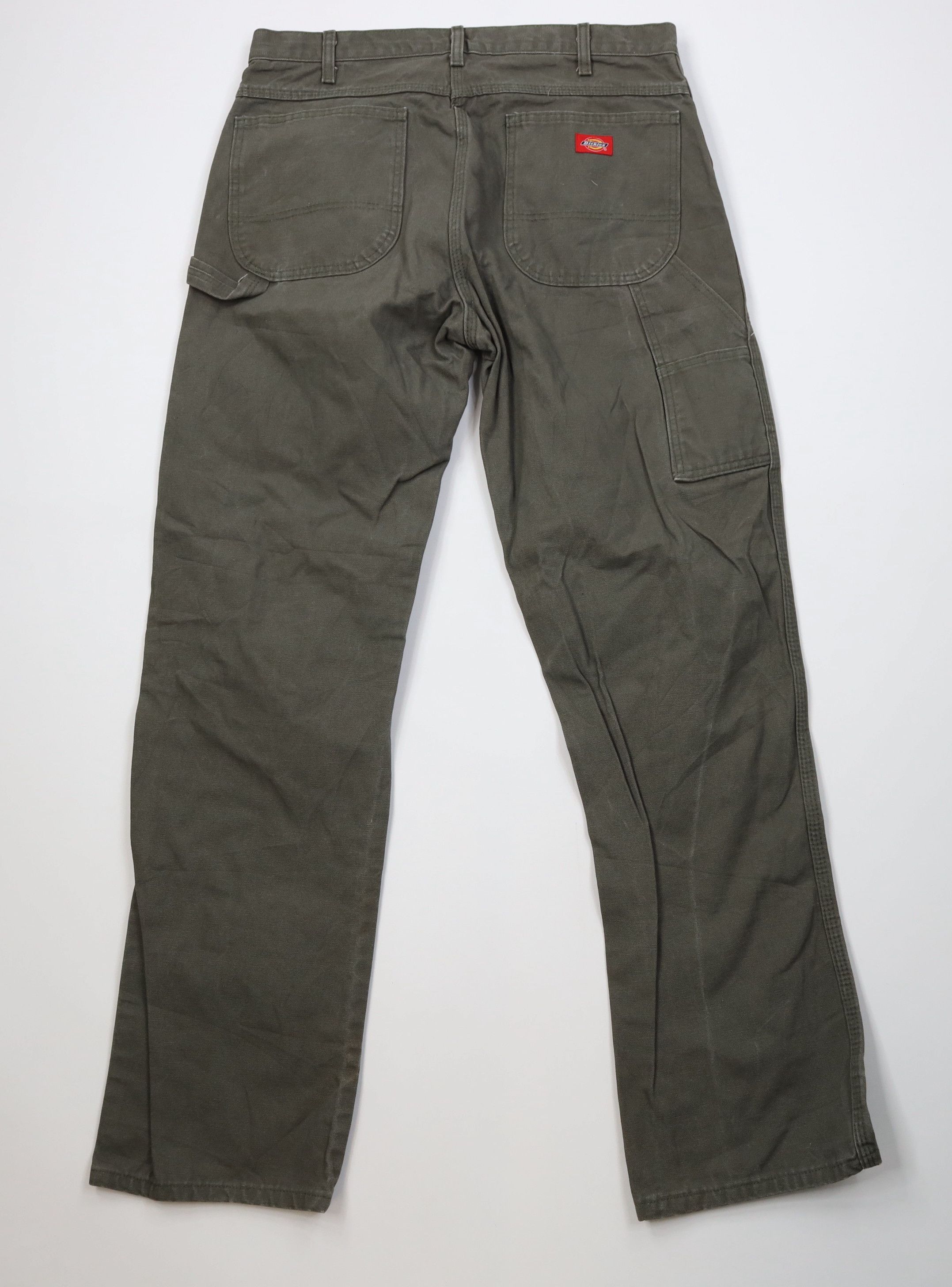 Dickies Vintage Y2K Dickies Canvas Wide Leg Dungaree Pants Green Size US 36 / EU 52 - 10 Thumbnail