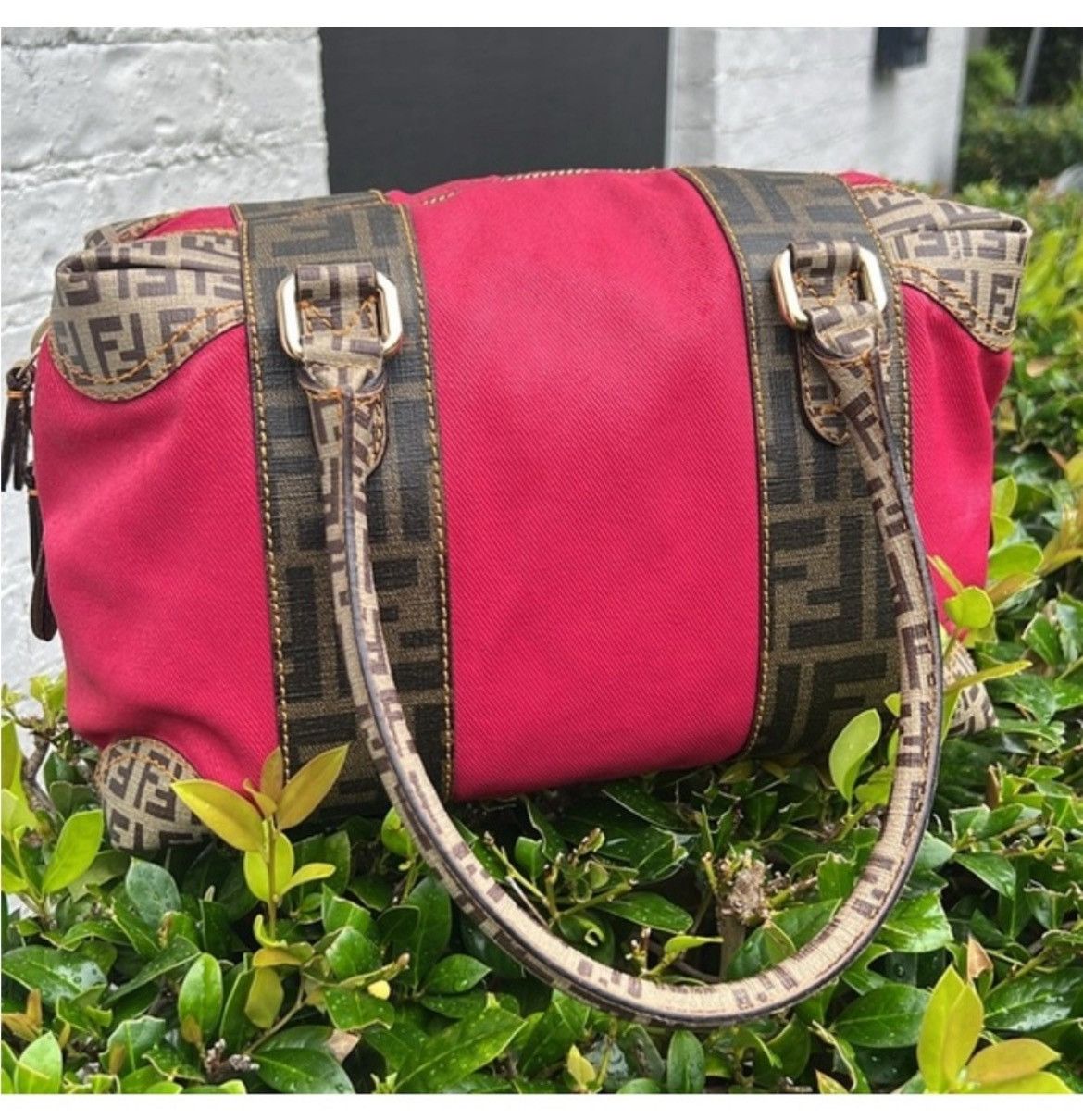 Fendi Authentic Fendi Rare Forever Bauletto Barbie Pink Boston Bag Size ONE SIZE - 4 Thumbnail