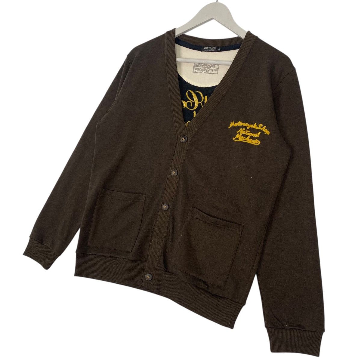Other Vintage Beams Heart Cardigan Sweater Brown Japanese Brand Size US S / EU 44-46 / 1 - 2 Thumbnail