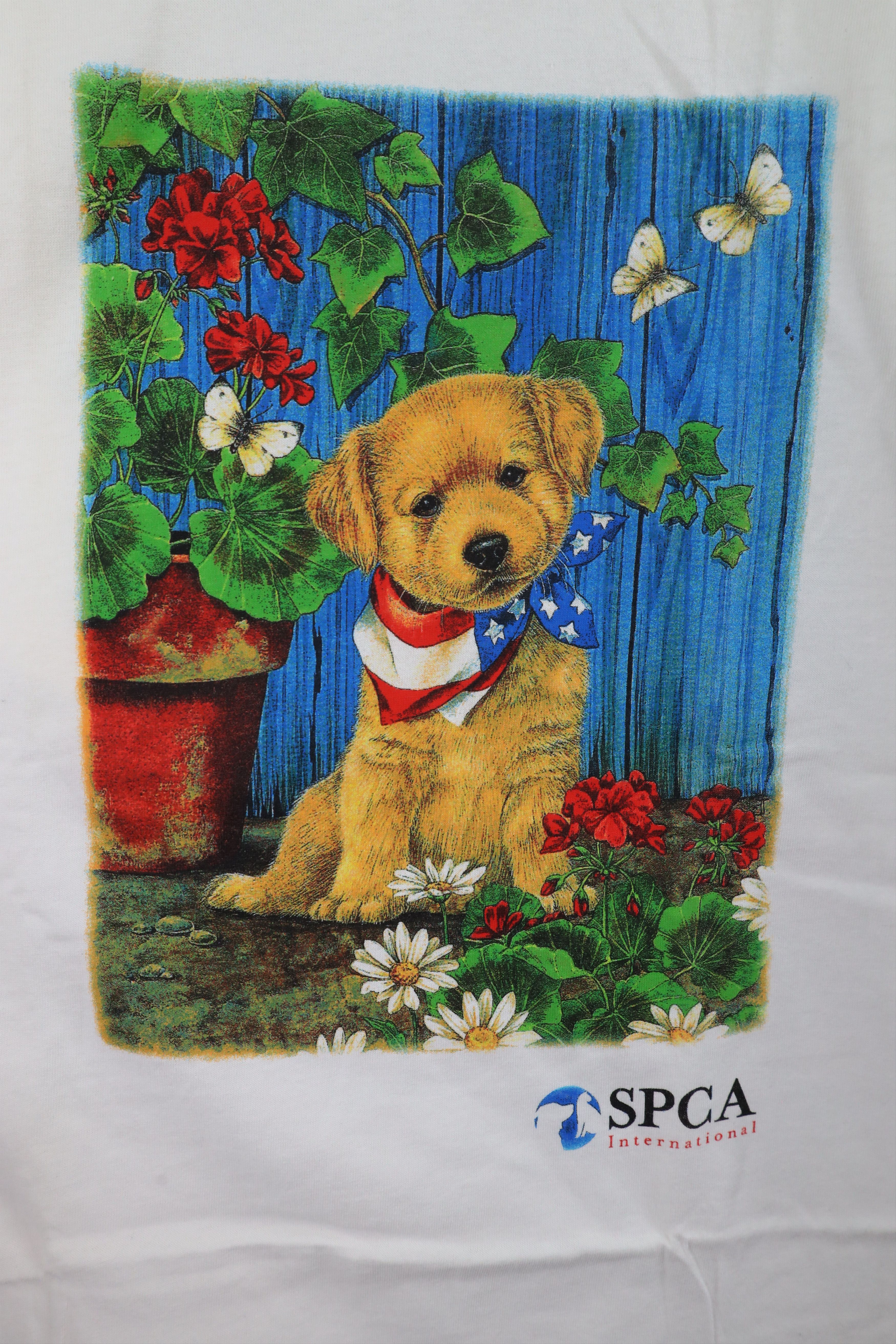 Vintage Vintage 90s International Prevention Animals Dog T-Shirt Size US XL / EU 56 / 4 - 4 Thumbnail