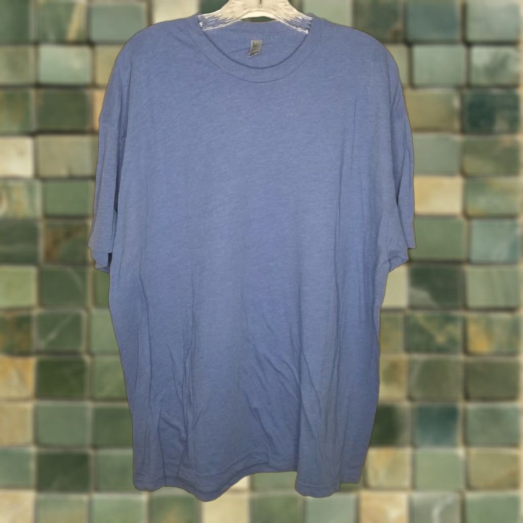 Vintage 50 50 Men's Blue Short Sleeve T-Shirt 2XL Size US XXL / EU 58 / 5 - 1 Thumbnail