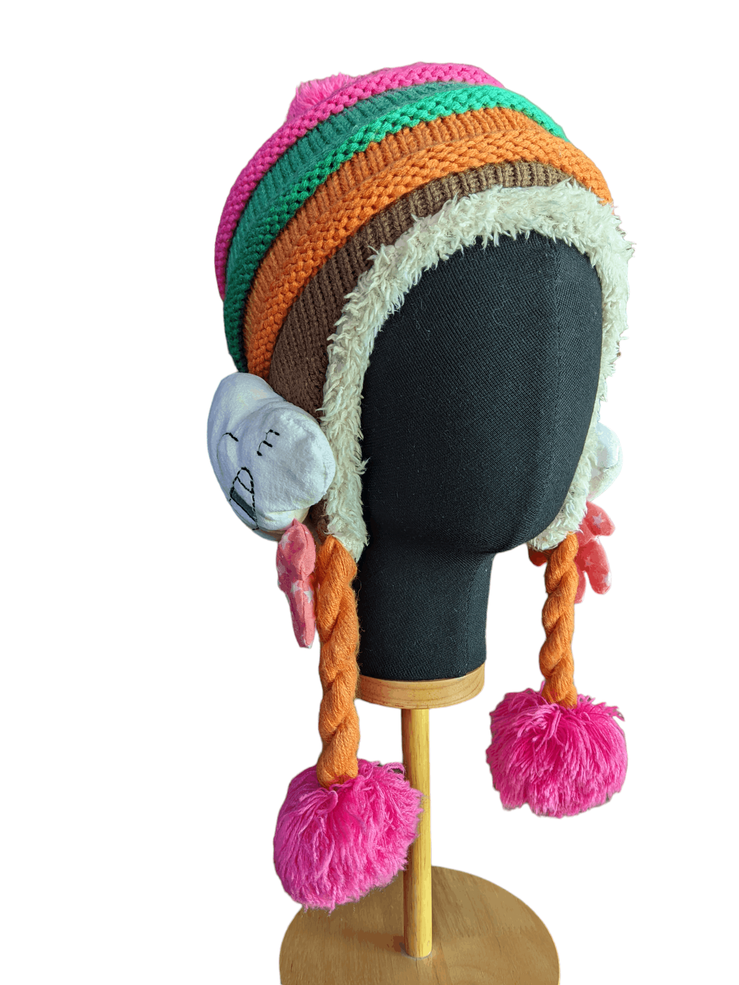 Bear-C Beanie Hats With Bear Left and Right Ear