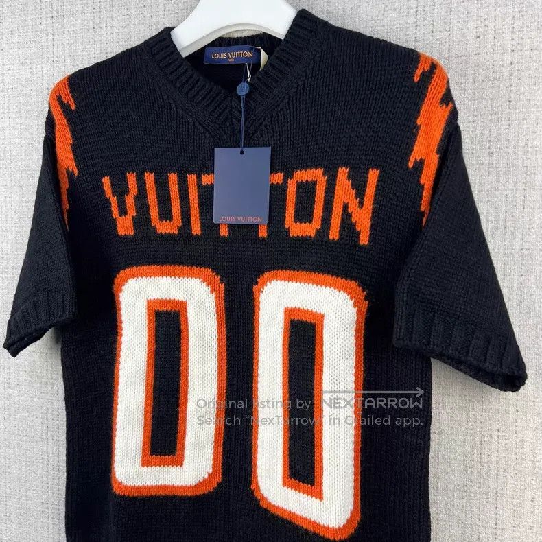 Louis Vuitton Louis Vuitton SS22 Logo bold intarsia rugby knit short sle Size US XS / EU 42 / 0 - 2 Thumbnail