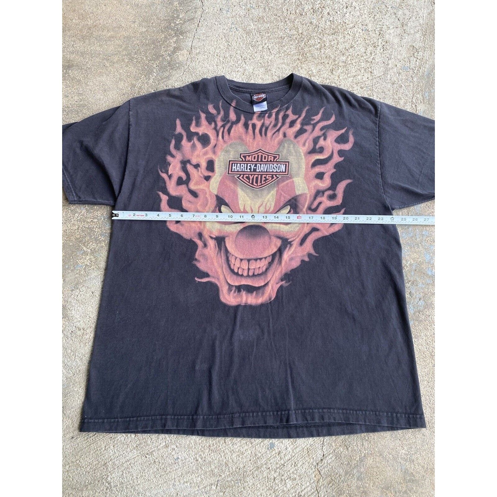 Harley Davidson Vintage Y2K Harley Davidson Clown Double Sided Shirt Size US XXL / EU 58 / 5 - 12 Thumbnail