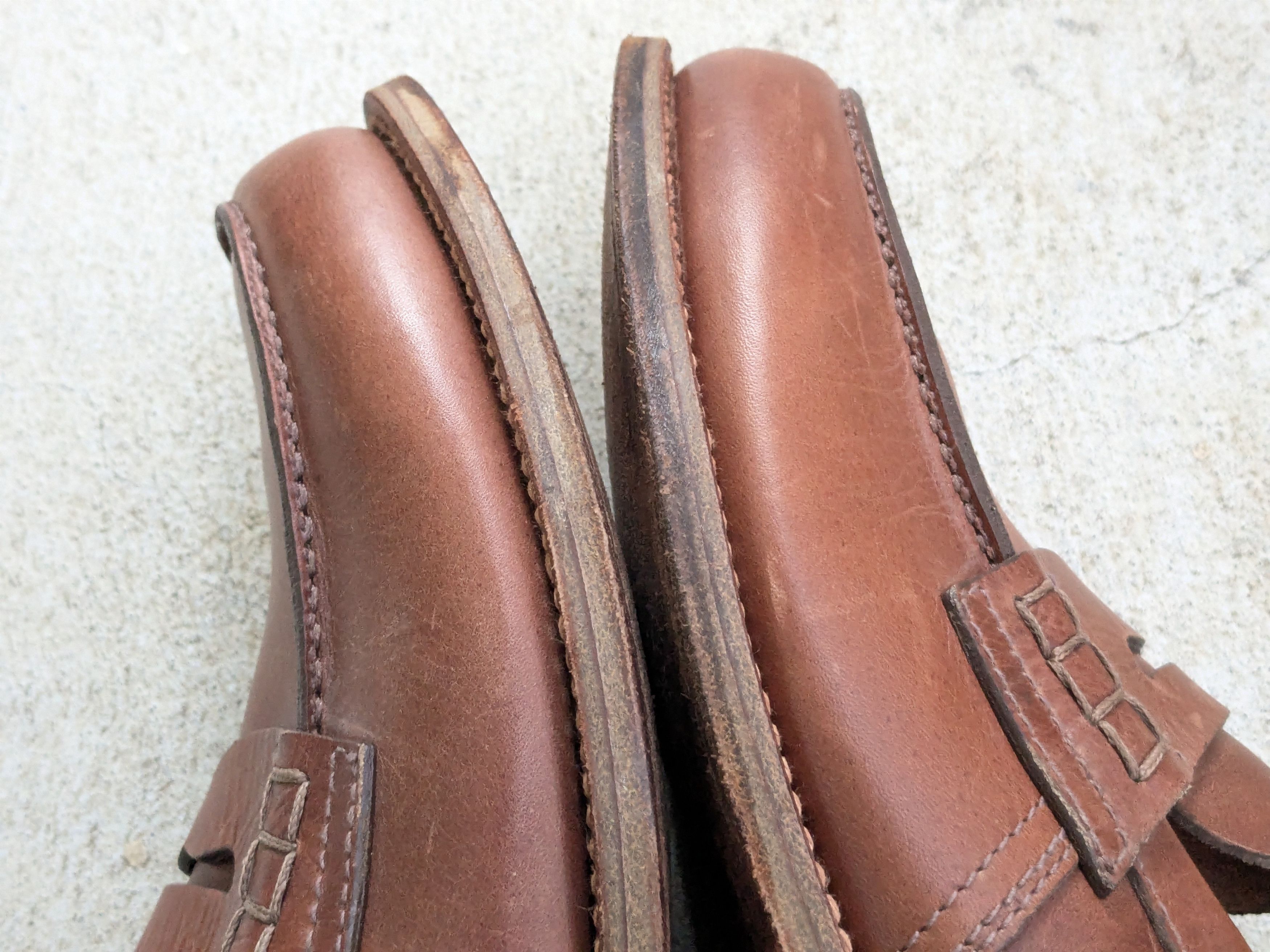 Prada Prada Penny Loafers Brown Leather 10 Slip Ons Italy Tan Size US 10 / EU 43 - 3 Thumbnail