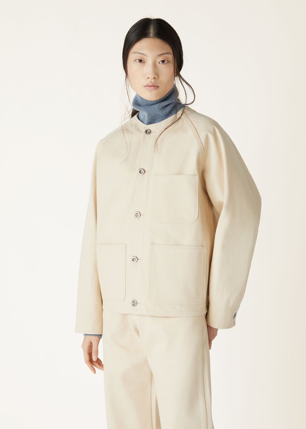 Loro Piana o1srvl11e0825 FAO4199 Carolyn Jacket in Beige Size S / US 4 / IT 40 - 4 Thumbnail