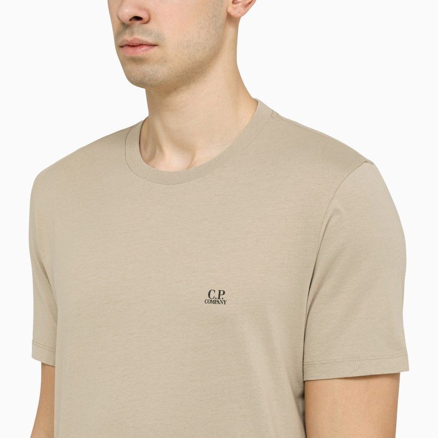 C.P. Company o1d2blof0125 Logo T-Shirt in Beige Size US S / EU 44-46 / 1 - 4 Thumbnail