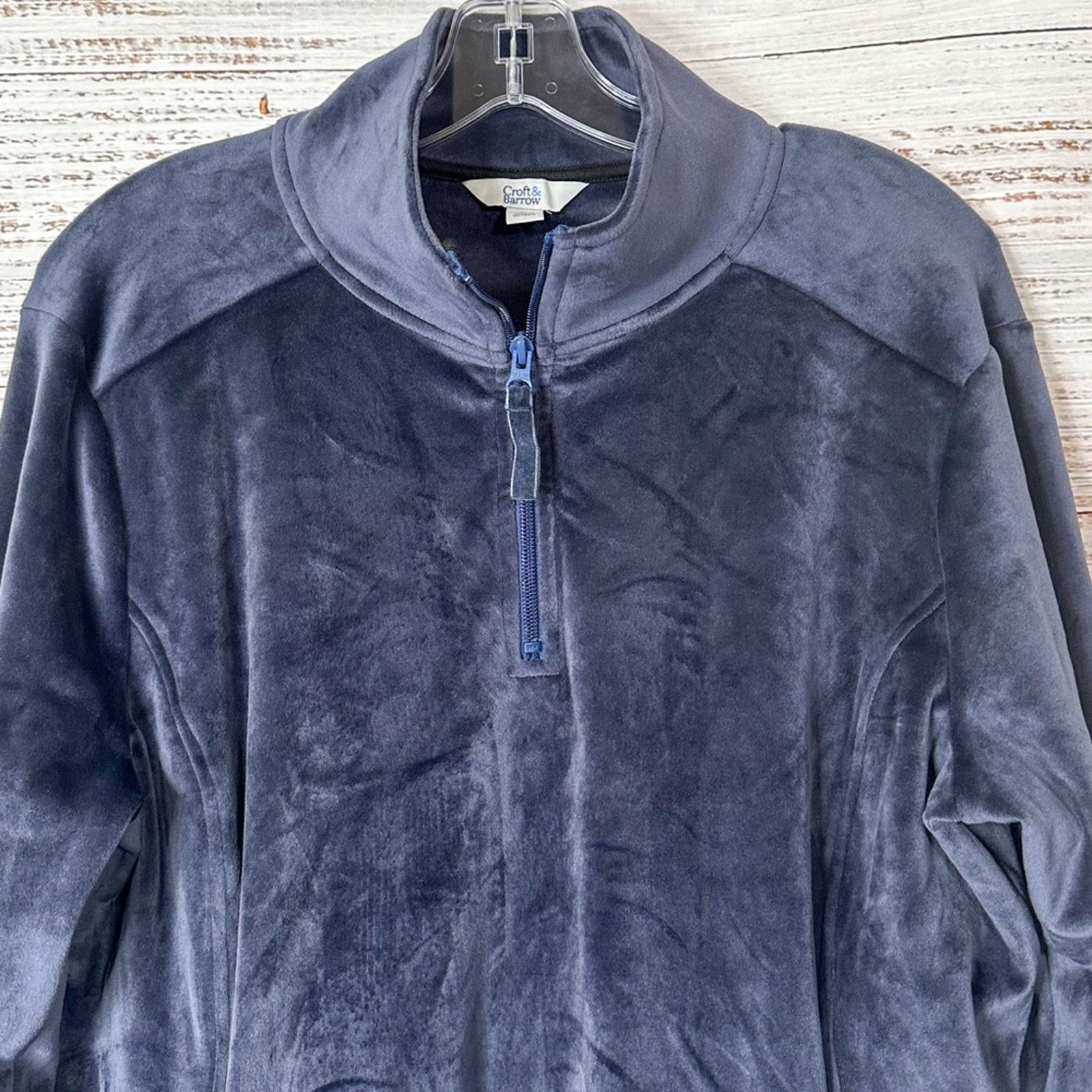 Croft & Barrow Croft & Barrow Gray Velour Top, NWOT, Size Medium Size M / US 6-8 / IT 42-44 - 3 Thumbnail